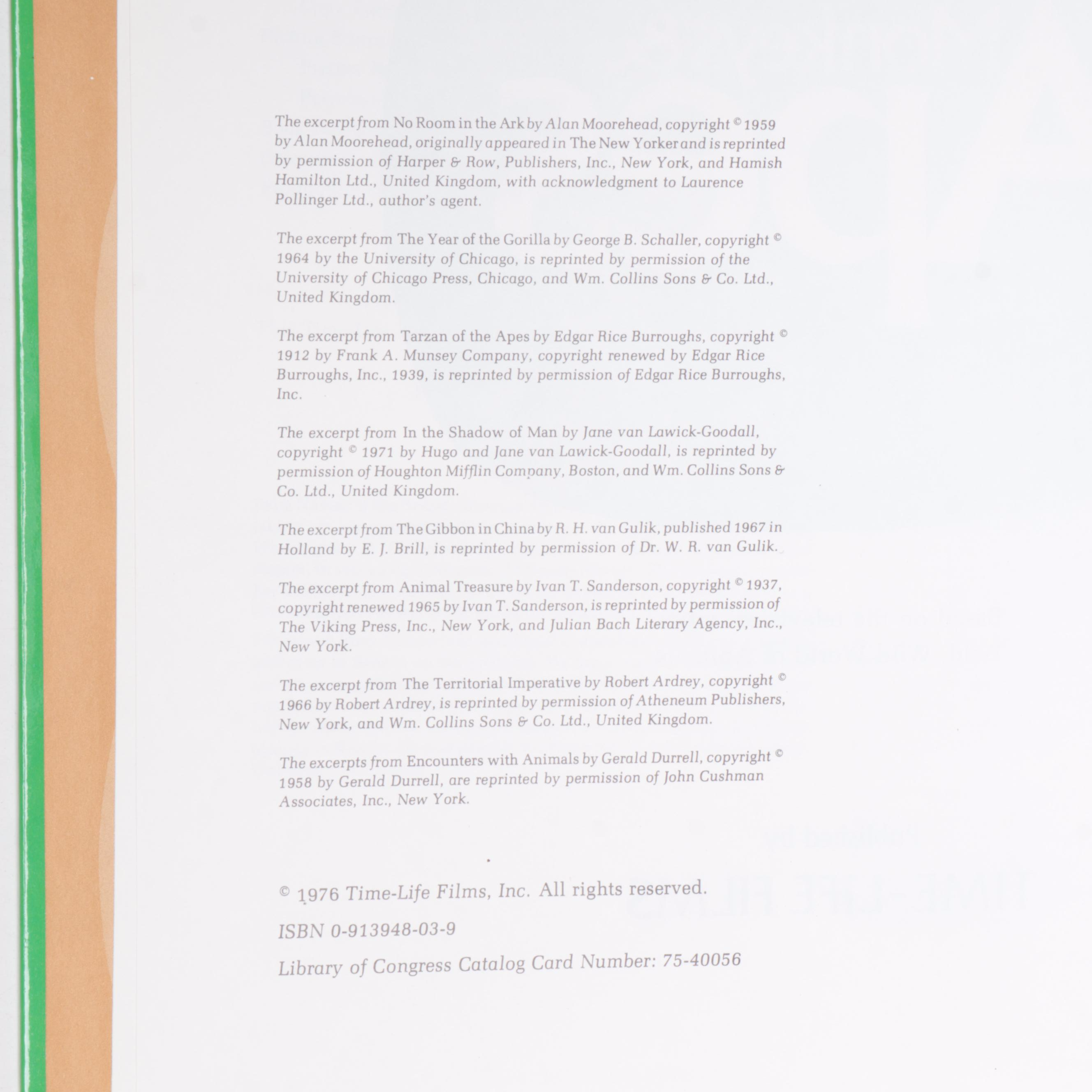 Time-Life Television "Wild, Wild World of Animals" Partial Set, 1970s