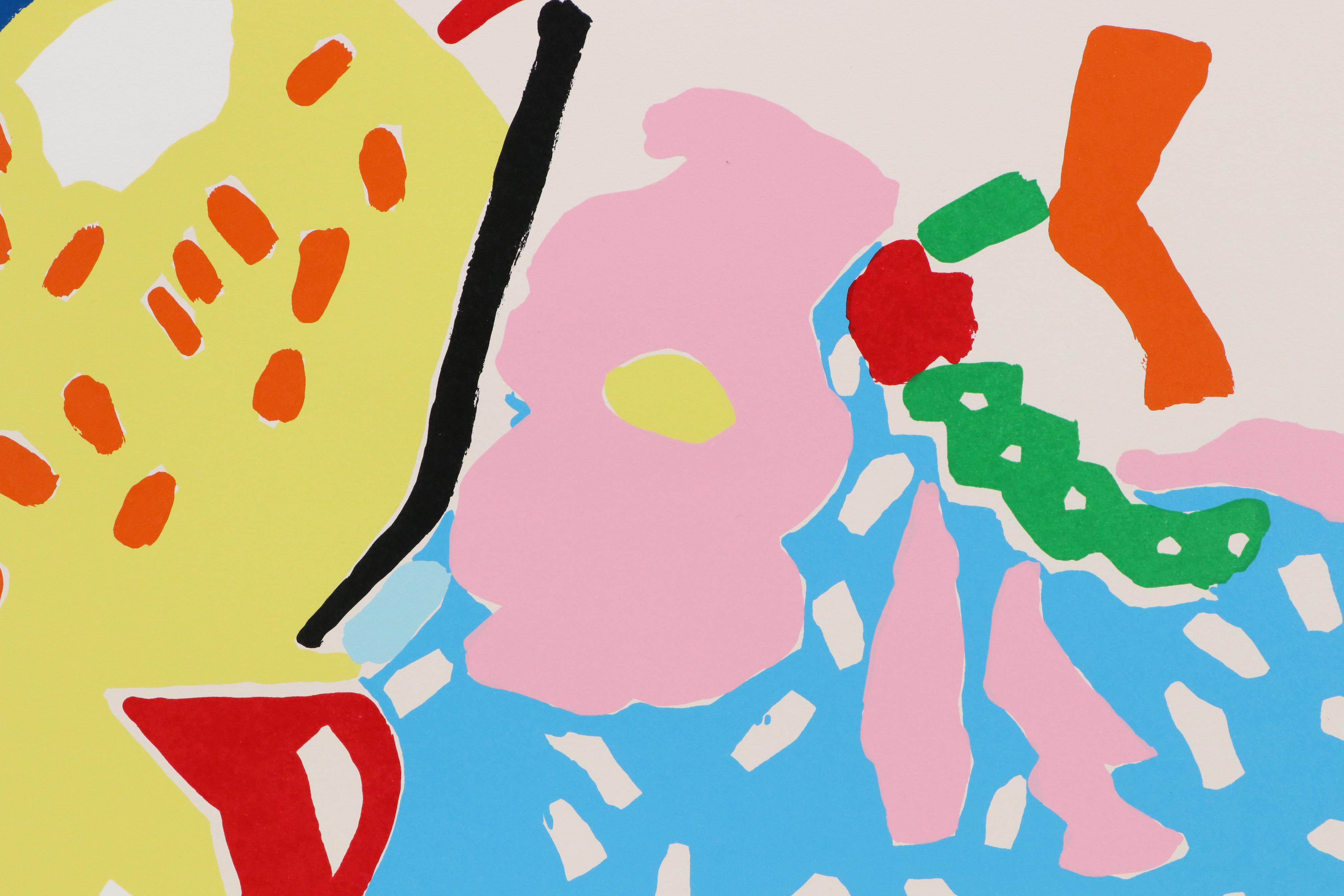 Knox Martin "Palette of Flowers" Serigraph, Circa 2012