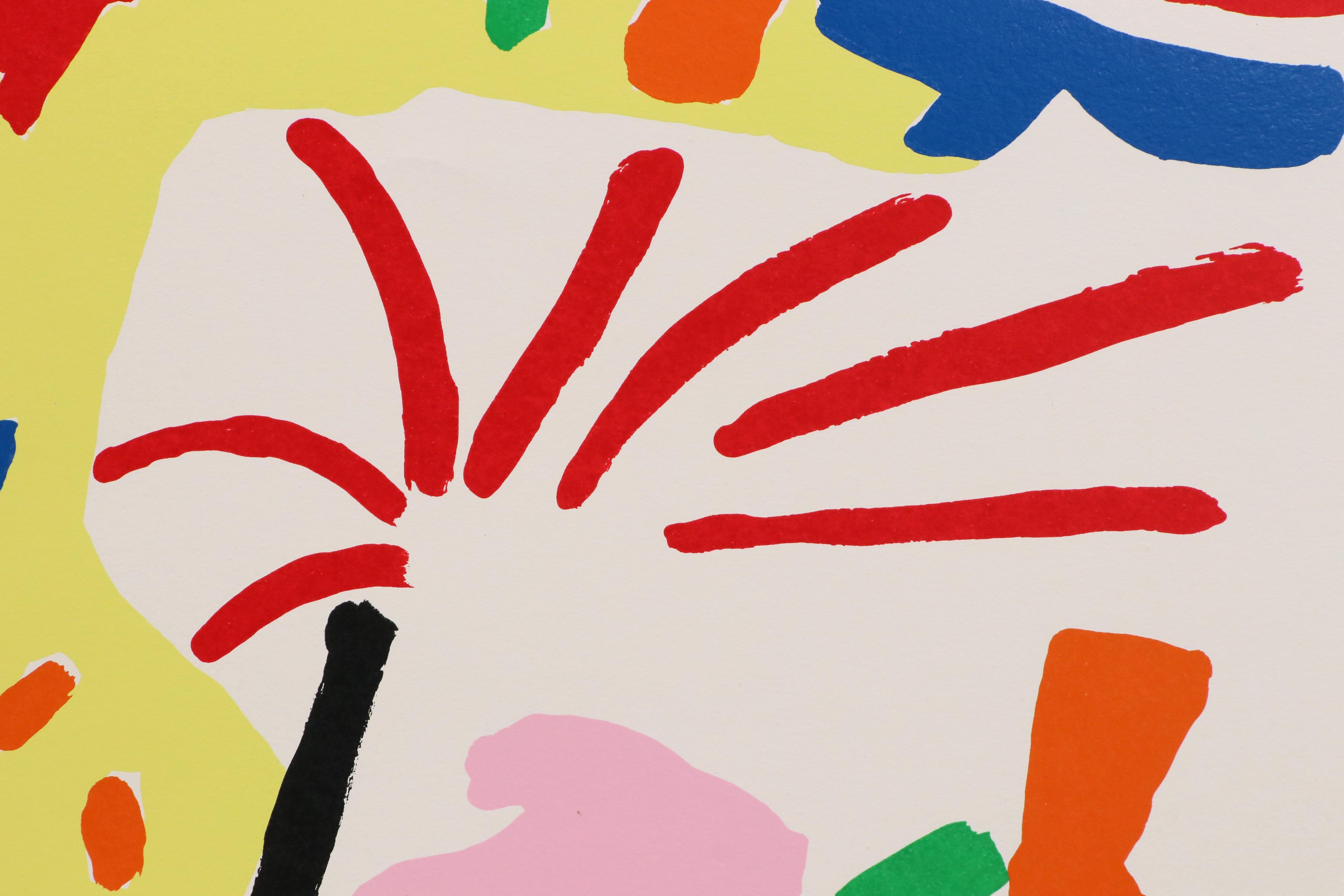 Knox Martin "Palette of Flowers" Serigraph, Circa 2012