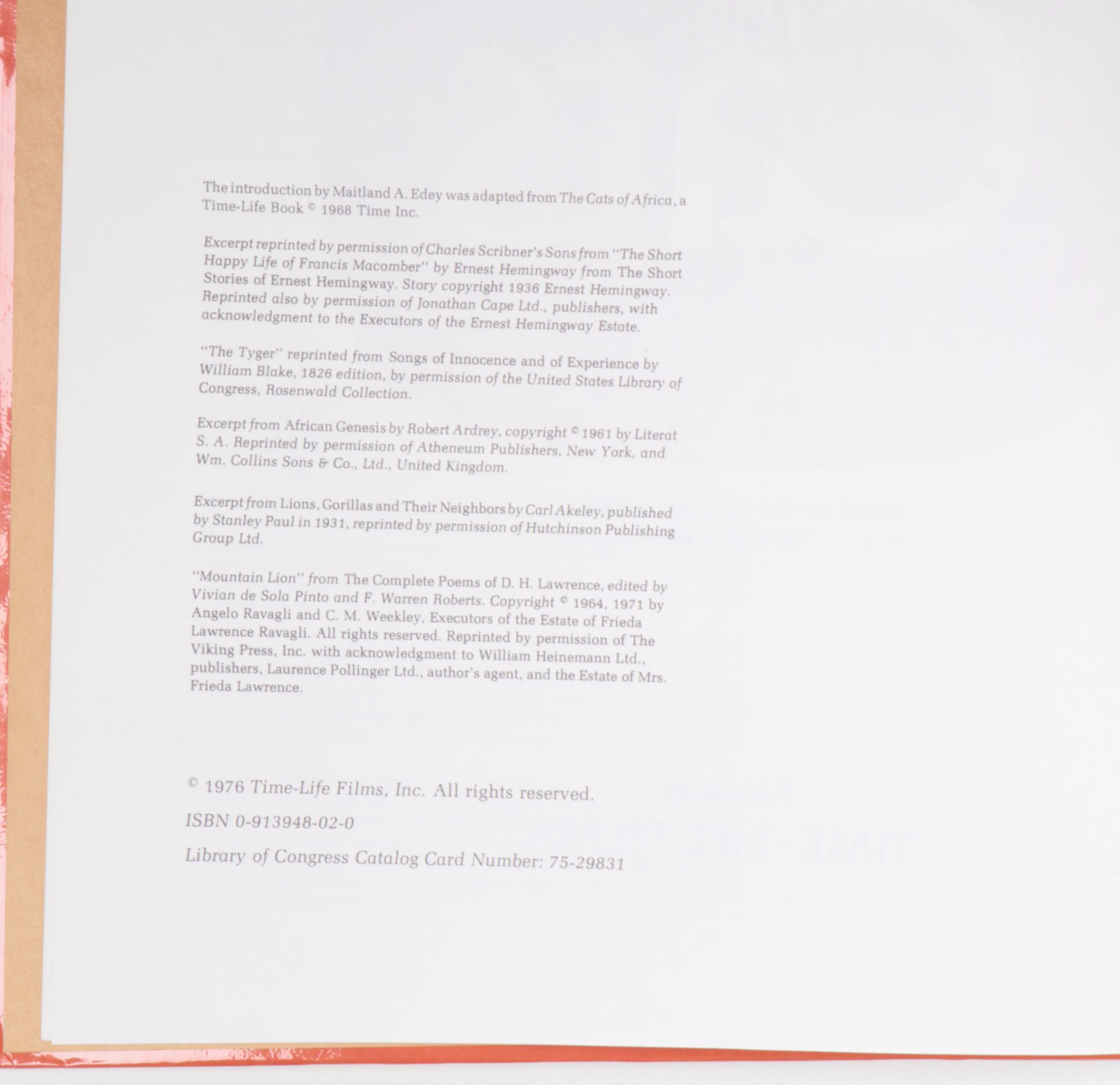 Time-Life Television "Wild, Wild World of Animals" Partial Set, 1970s