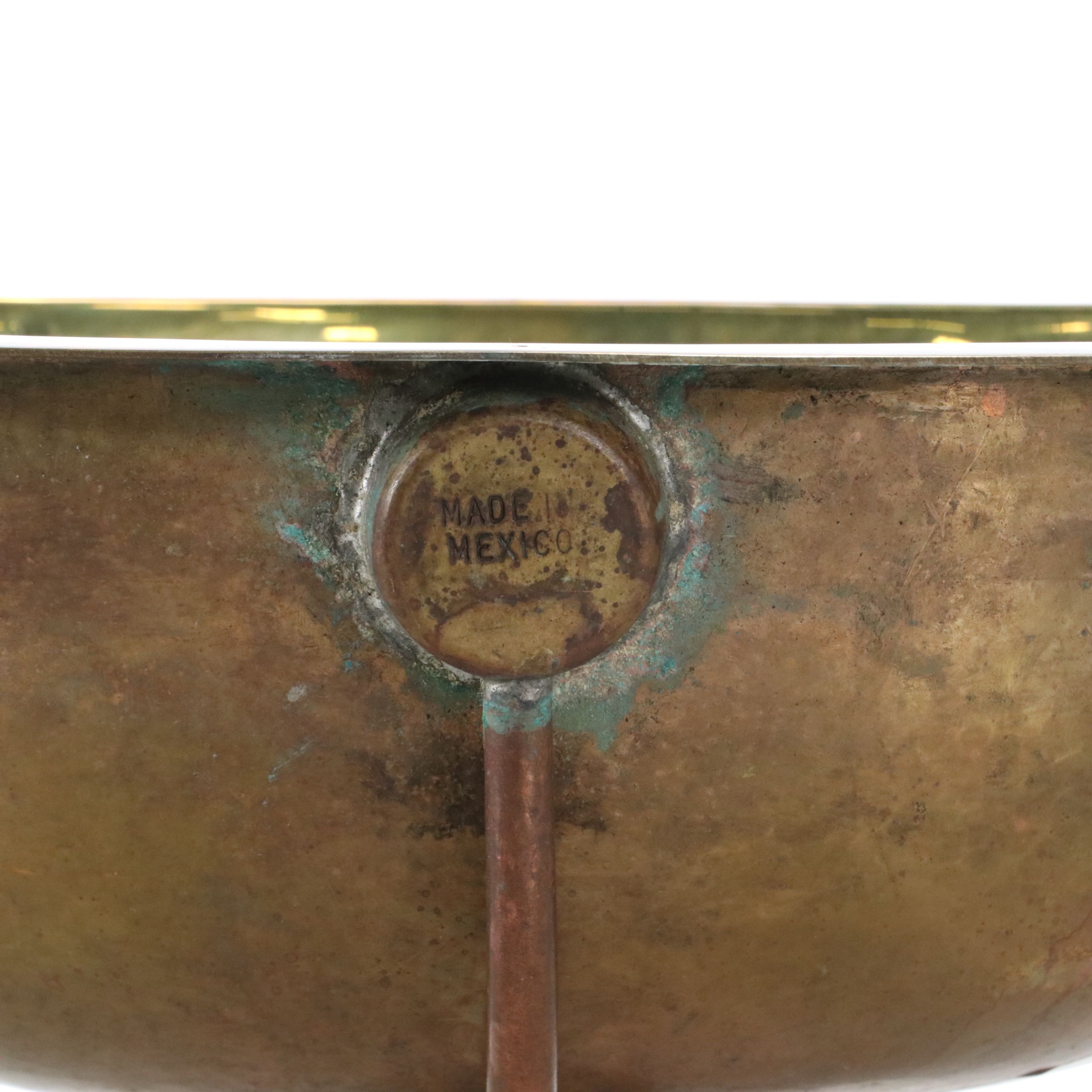 Bates and Bates Mexican Brass Bathroom Sink