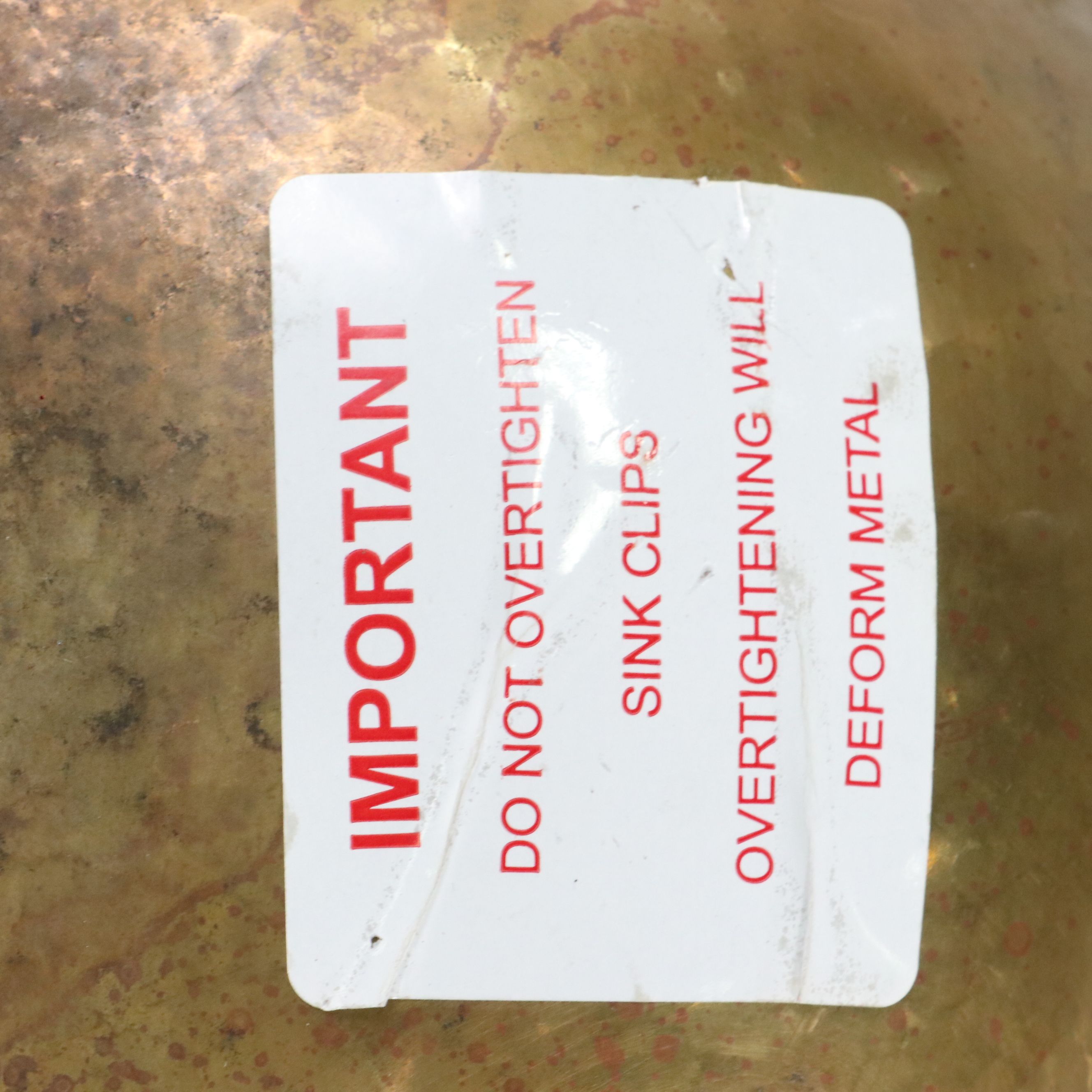 Bates and Bates Mexican Brass Bathroom Sink