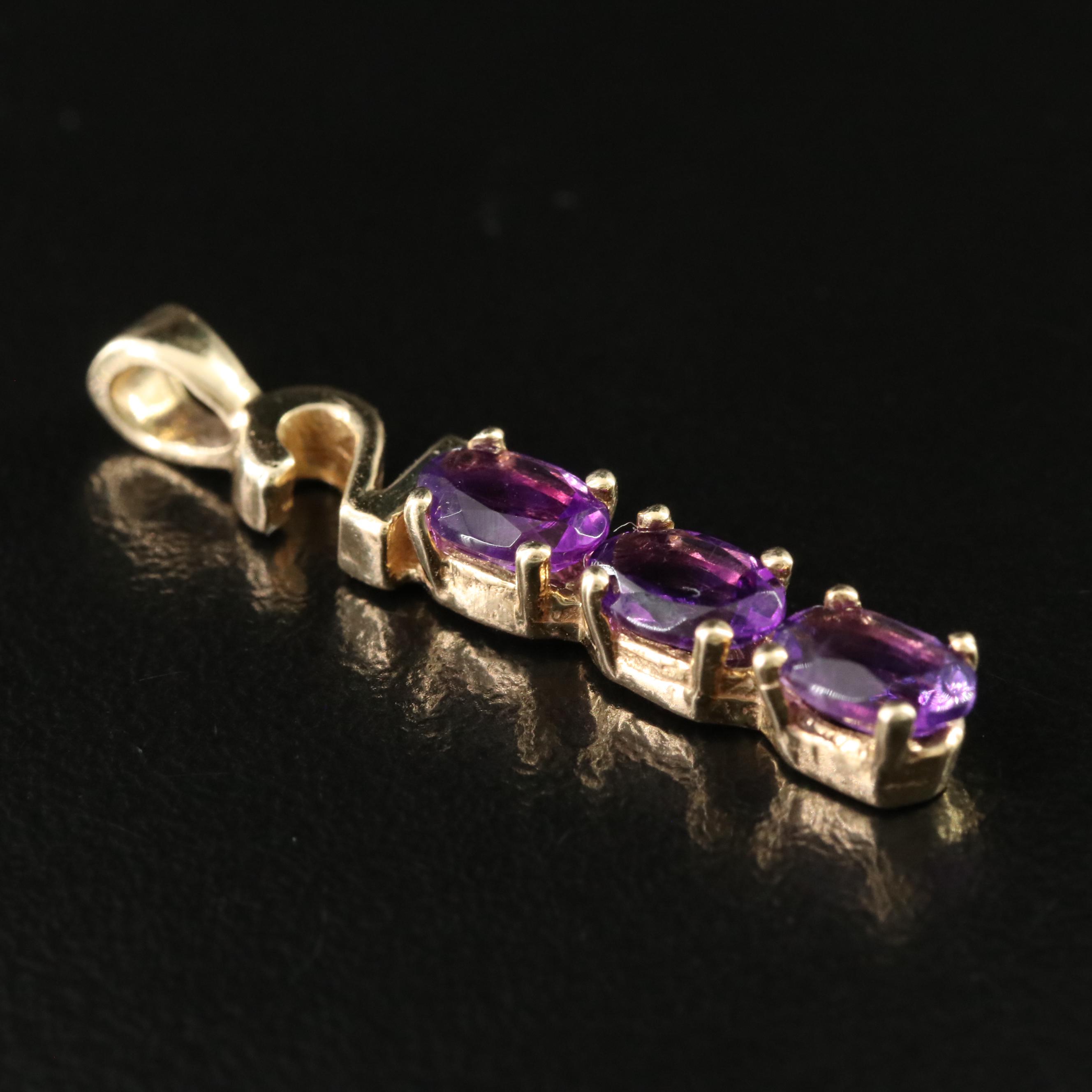 14K Amethyst 2000 Pendant