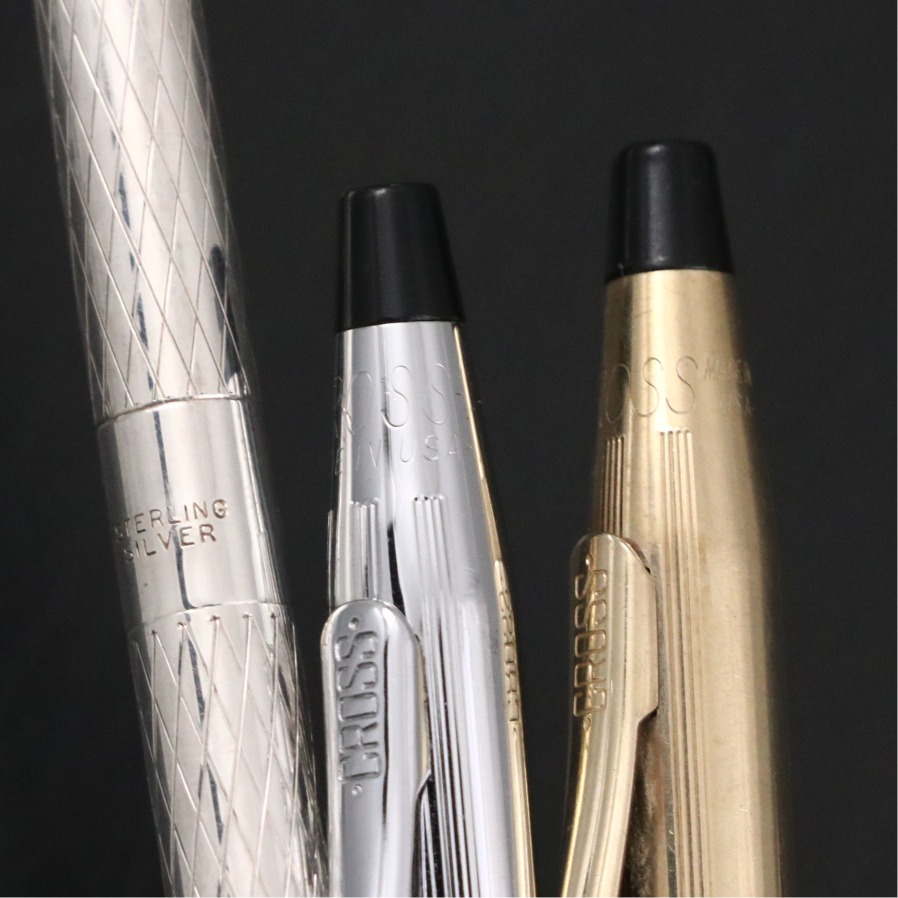 Tiffany & Co. Sterling Silver Pen, Cross Gold Plate Pen, and More Pens