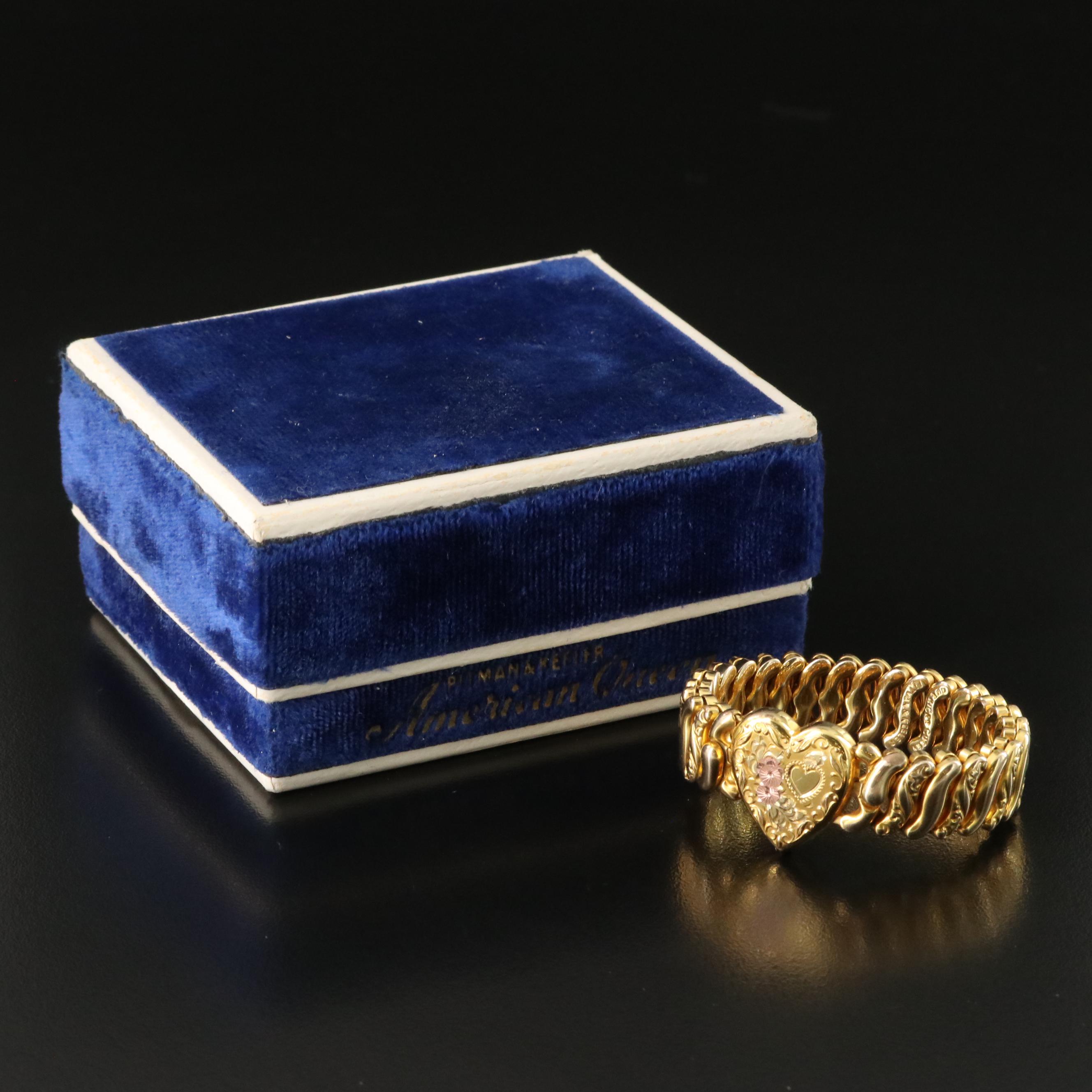 1940s Pitman & Keeler Inc. "American Queen" Bracelet with Box