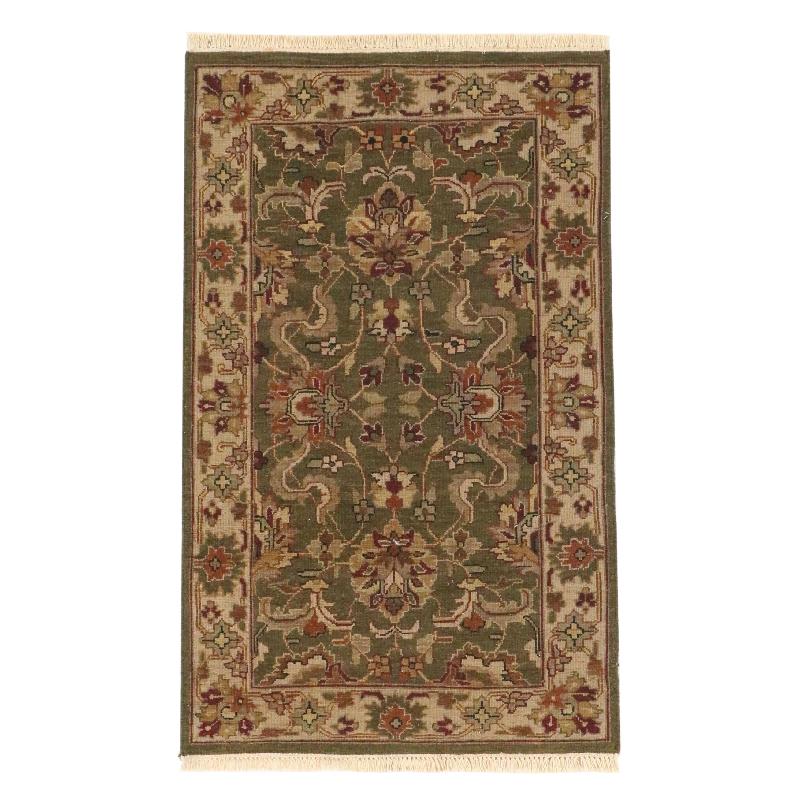 3' x 5'2 Handwoven Indian Soumak Area Rug