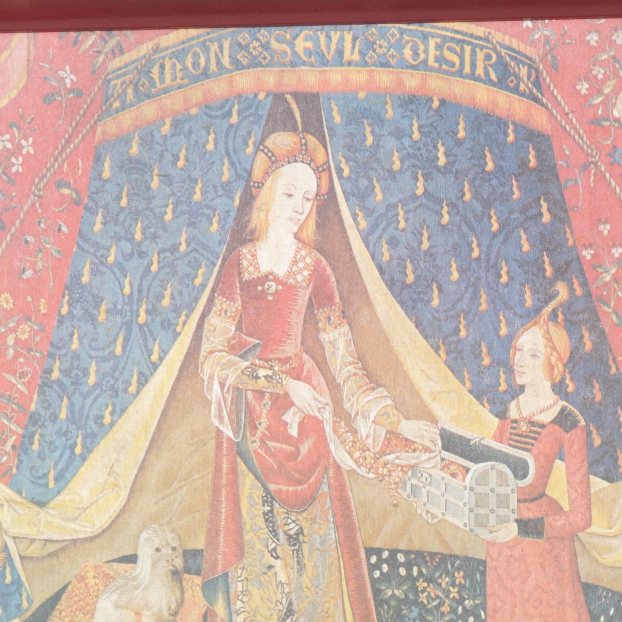 Lady Clare English Pallas Tapestry Wooden Handled Tray