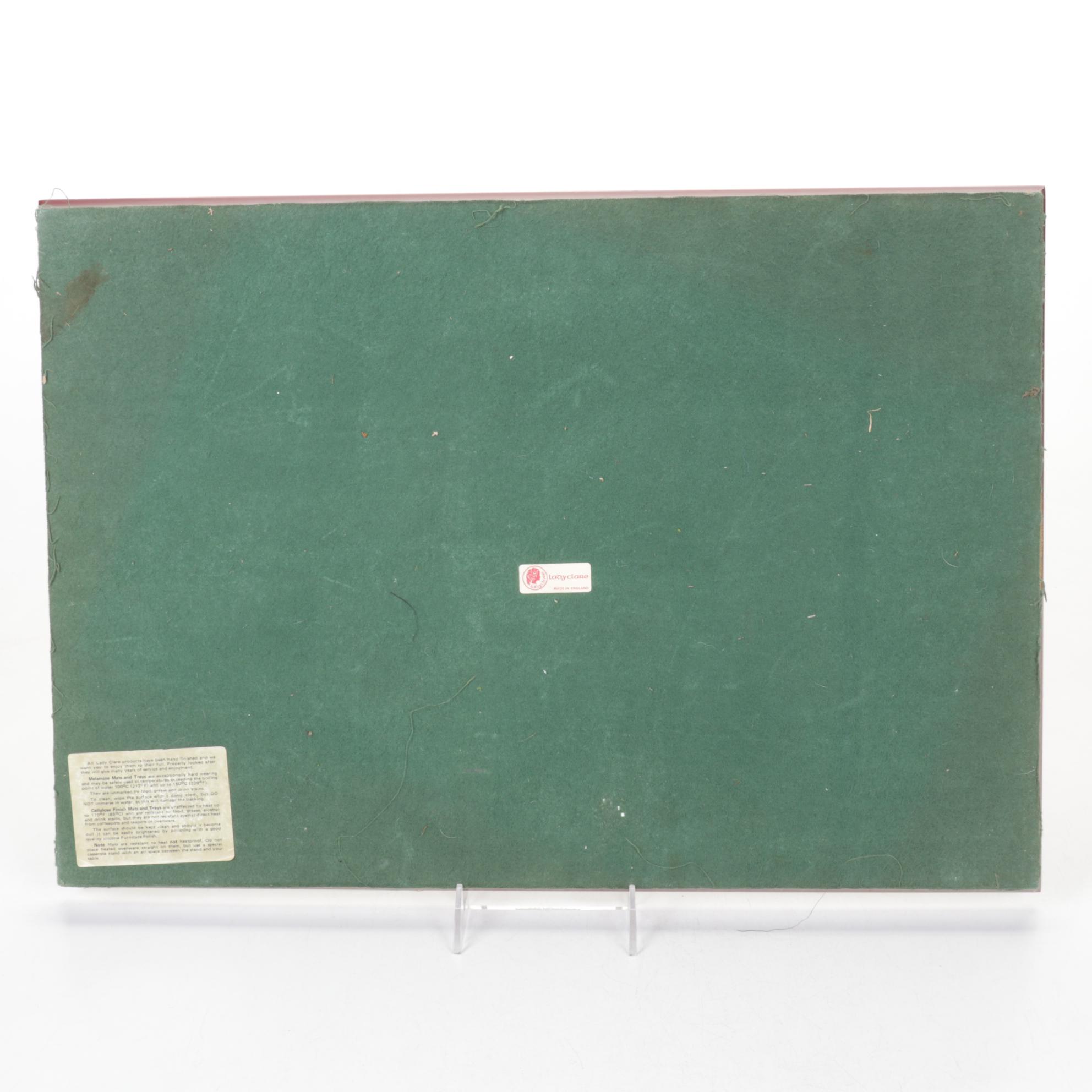 Lady Clare English Pallas Tapestry Wooden Handled Tray