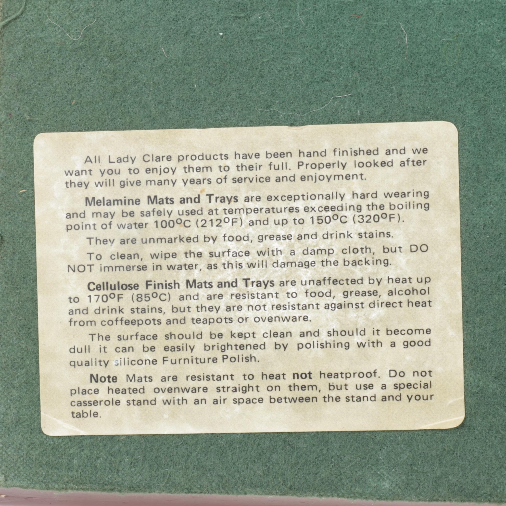 Lady Clare English Pallas Tapestry Wooden Handled Tray