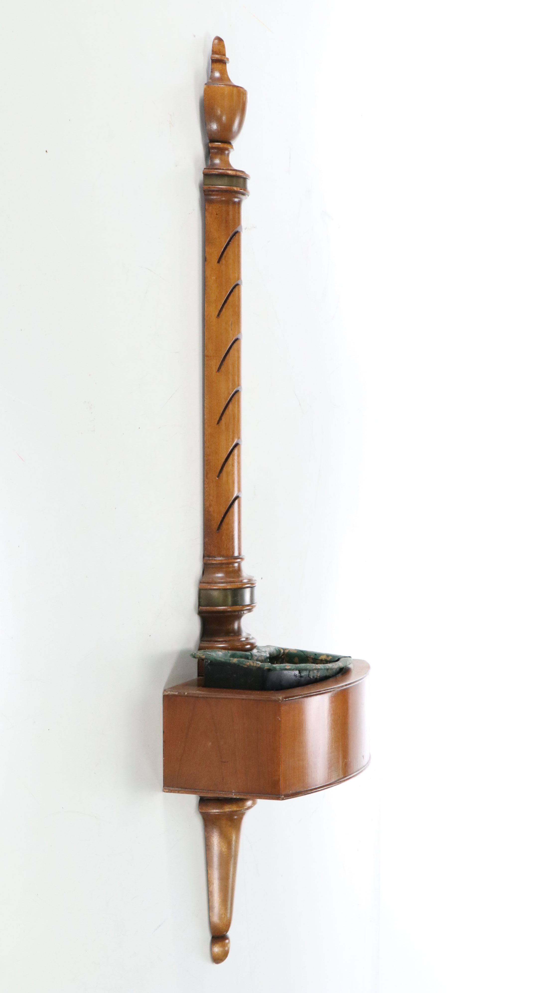 Mid Century Wooden Wall Hanging Planter