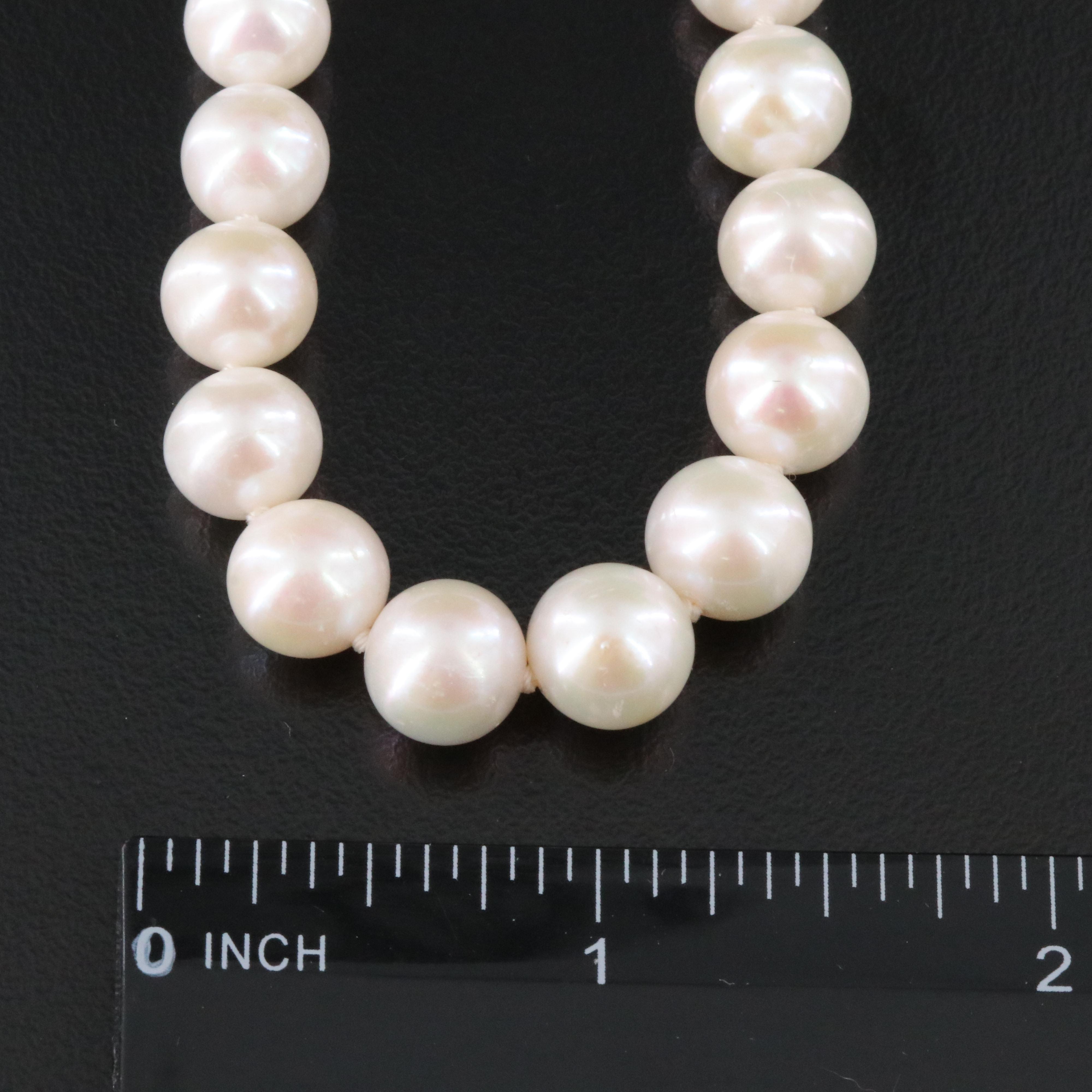 Pearl Necklace with 14K Clasp