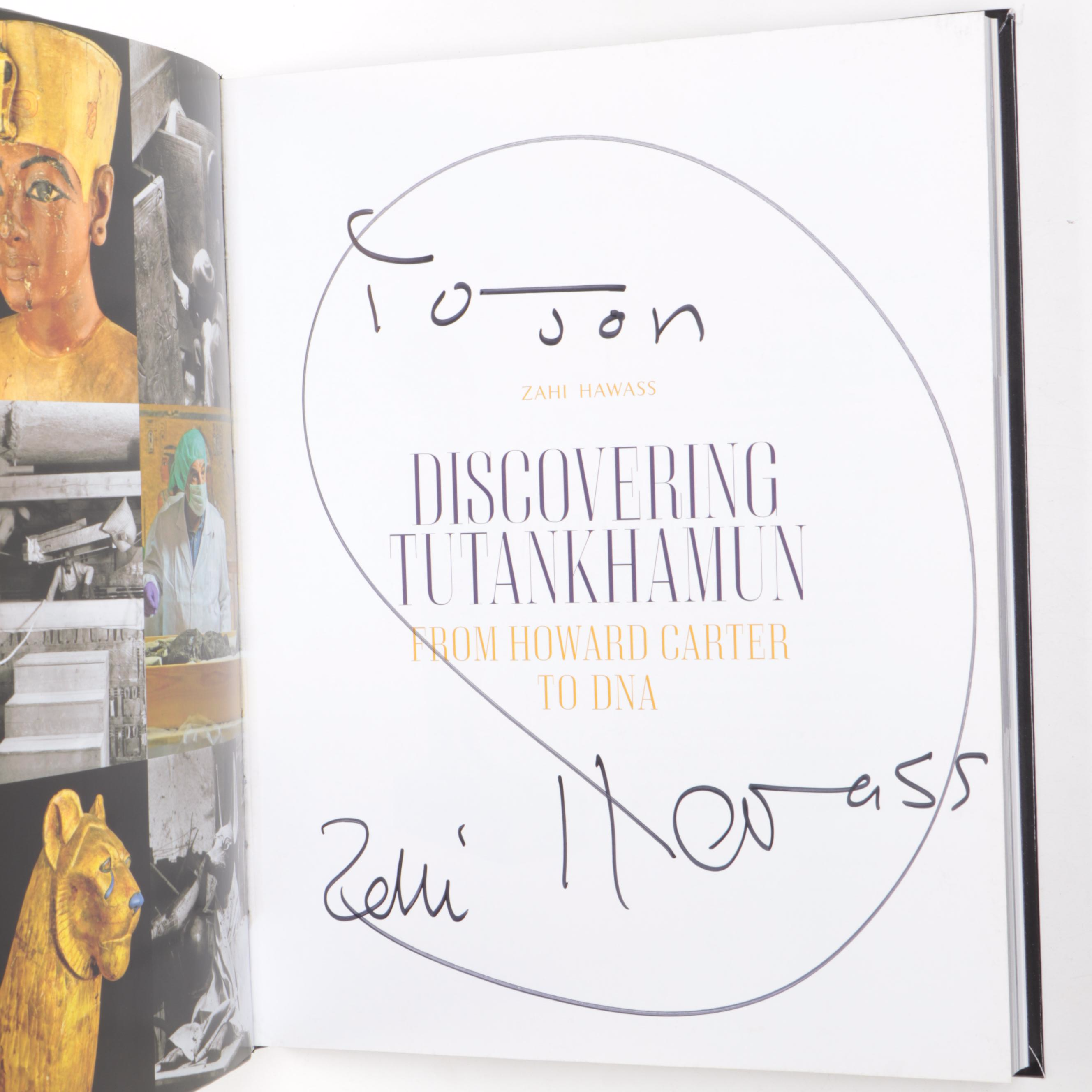 Signed "Discovering Tutankhamun" and More Ancient Art and History Nonfiction