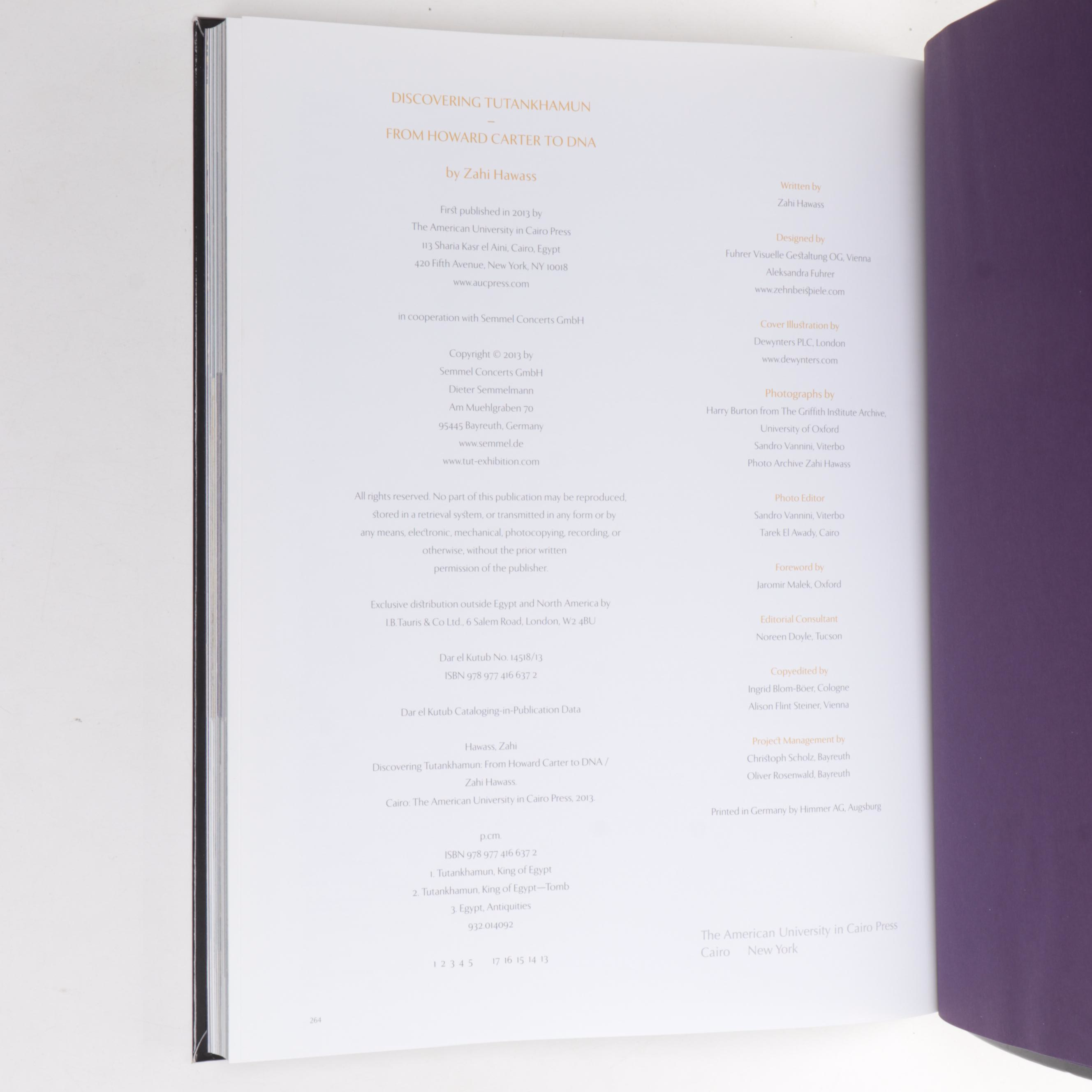 Signed "Discovering Tutankhamun" and More Ancient Art and History Nonfiction