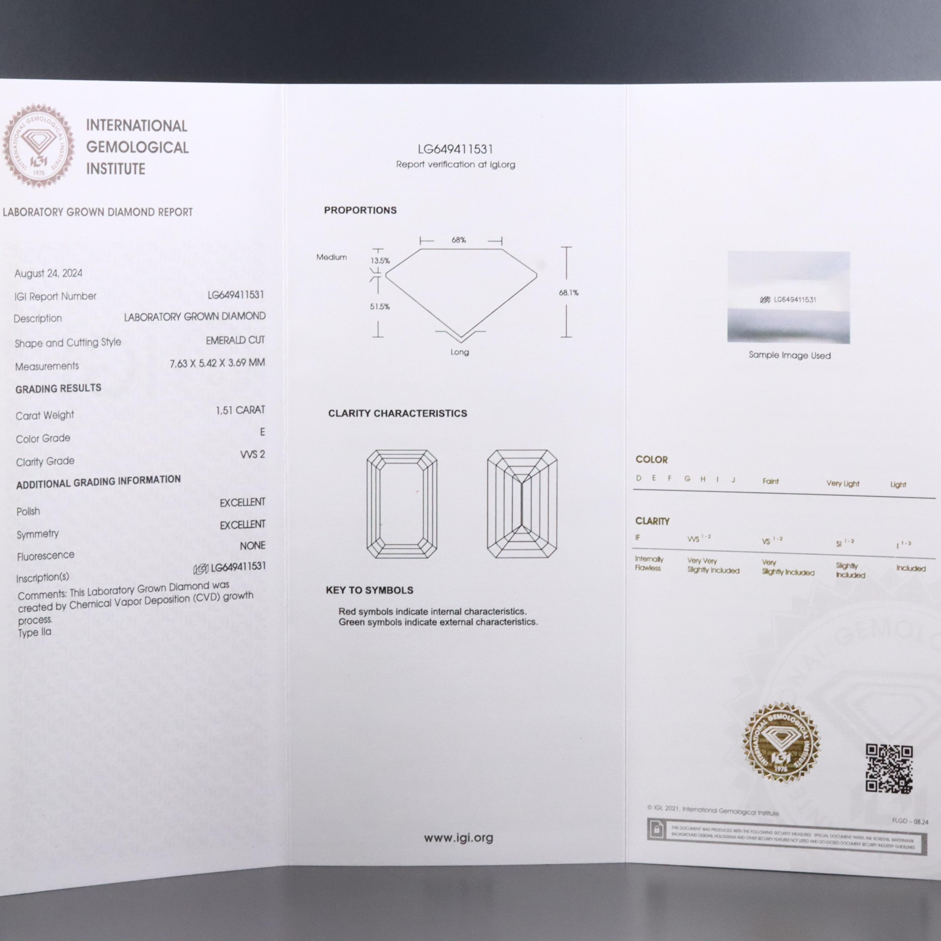 18K 4.59 CTW Lab Grown Diamond Earrings with IGI Reports