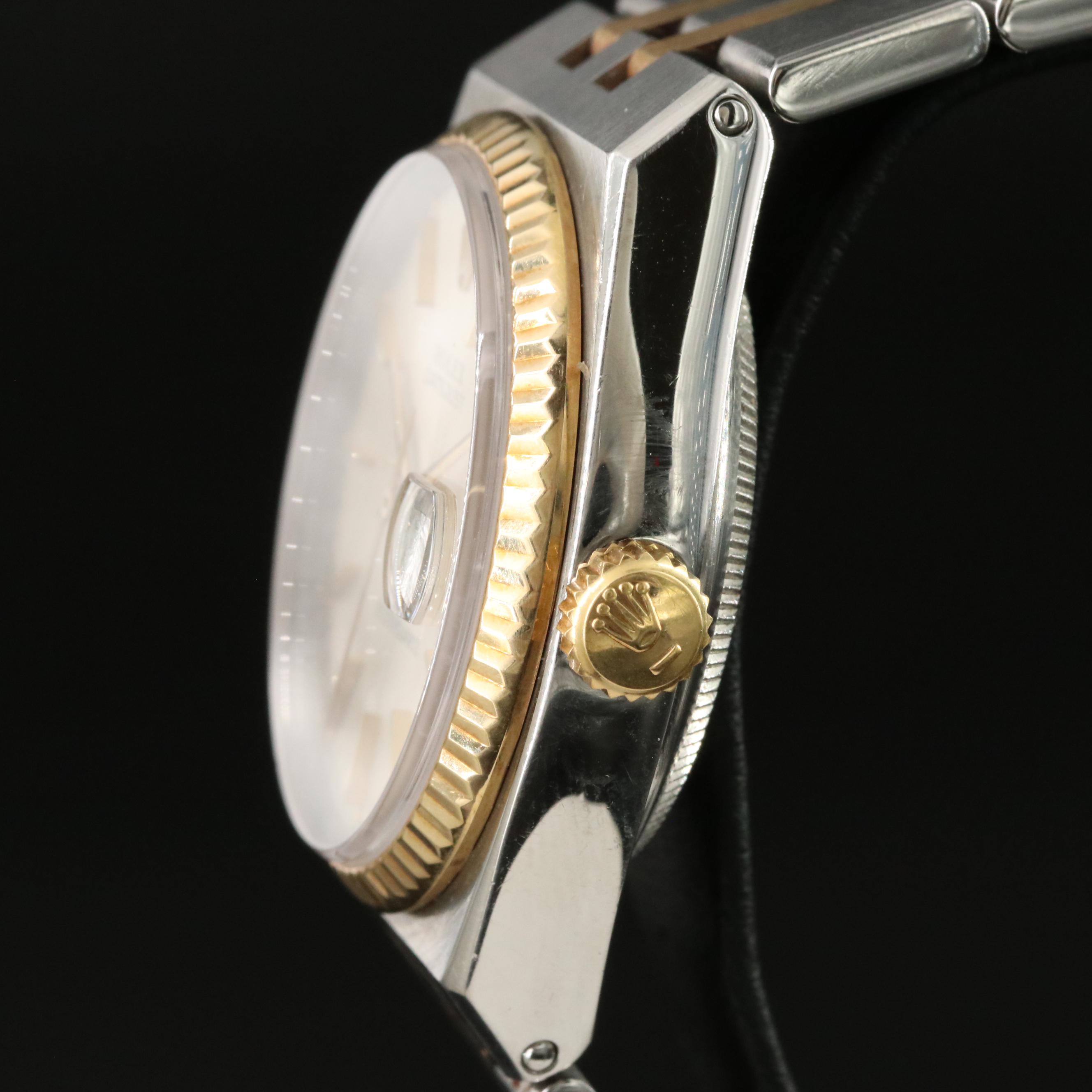 Rolex Datejust Oysterquartz 17013 36mm 18K & Steel Quartz Watch c. 1979