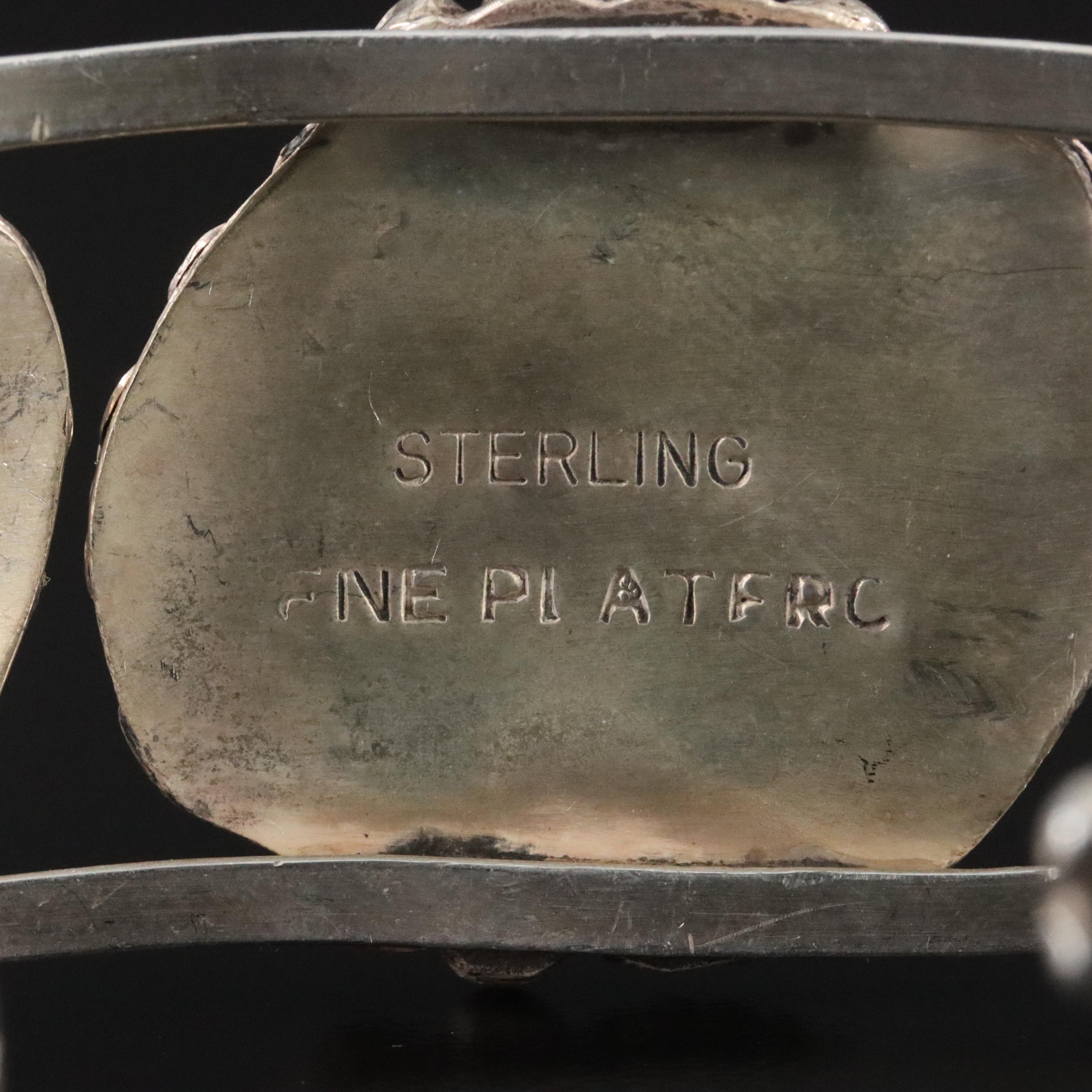 Sterling Opal Cuff Bracelet