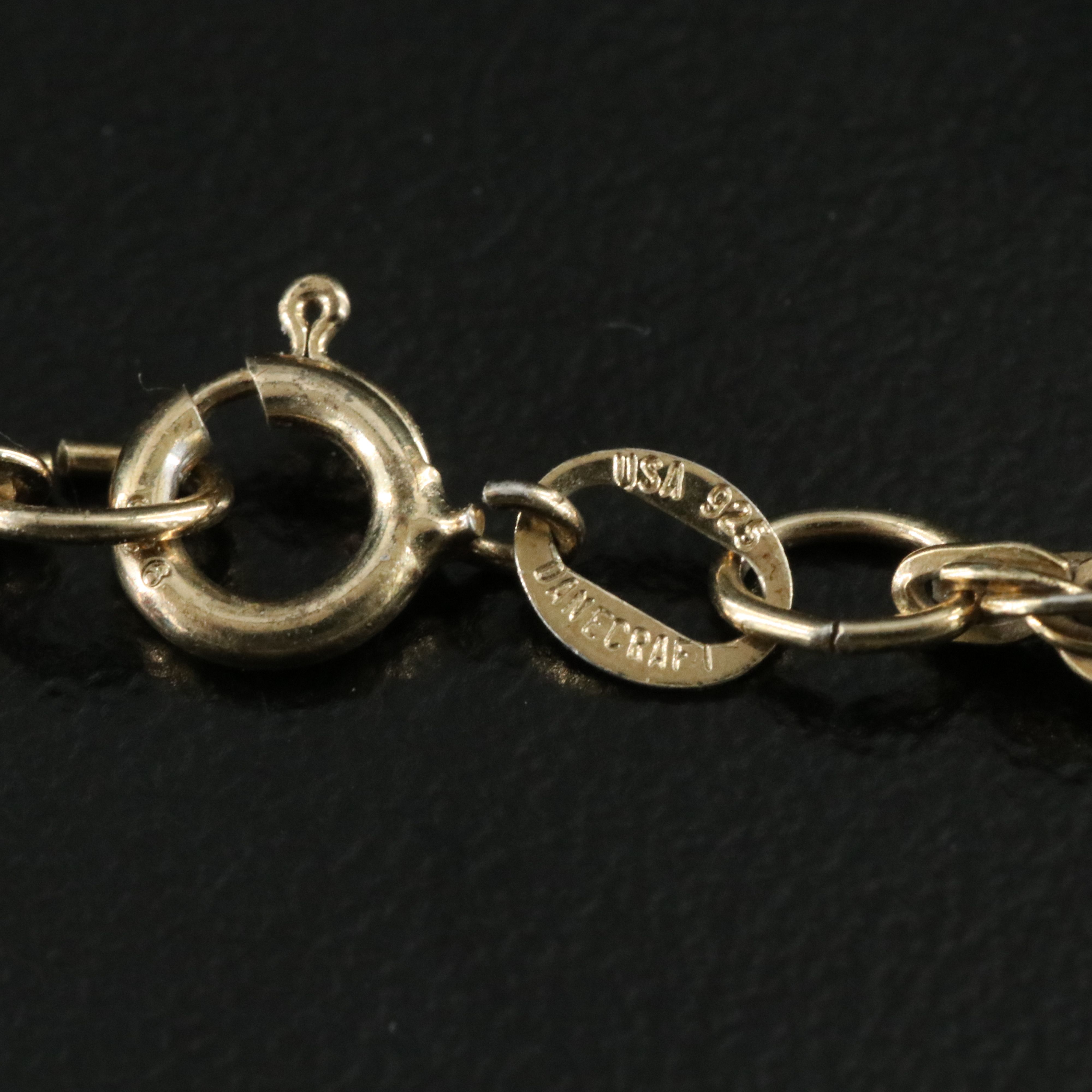 Danecraft Sterling Braided Rope Bracelet