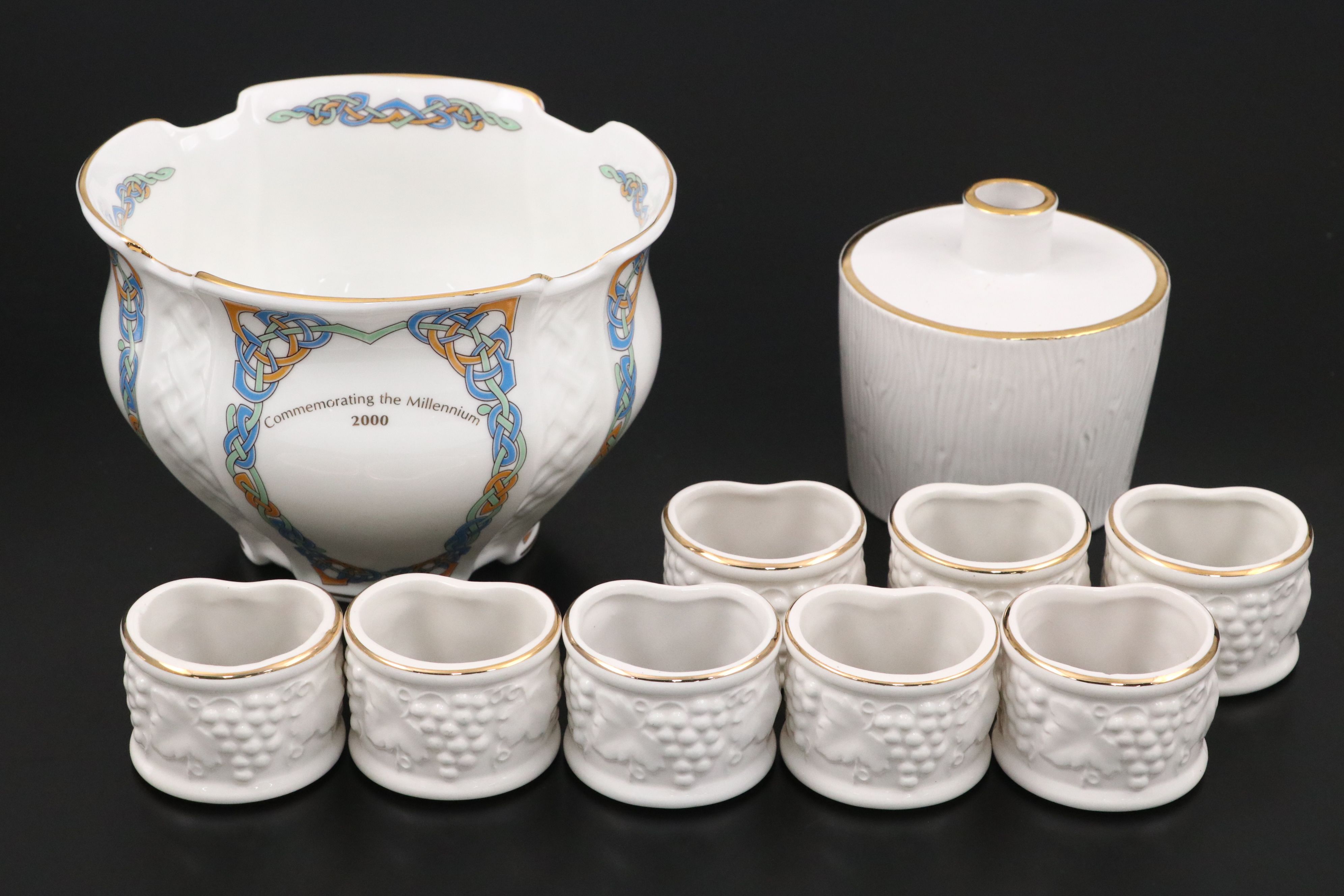 Japanese Chokin Vase with Royal Tara Bowl and Other Tableware and Décor