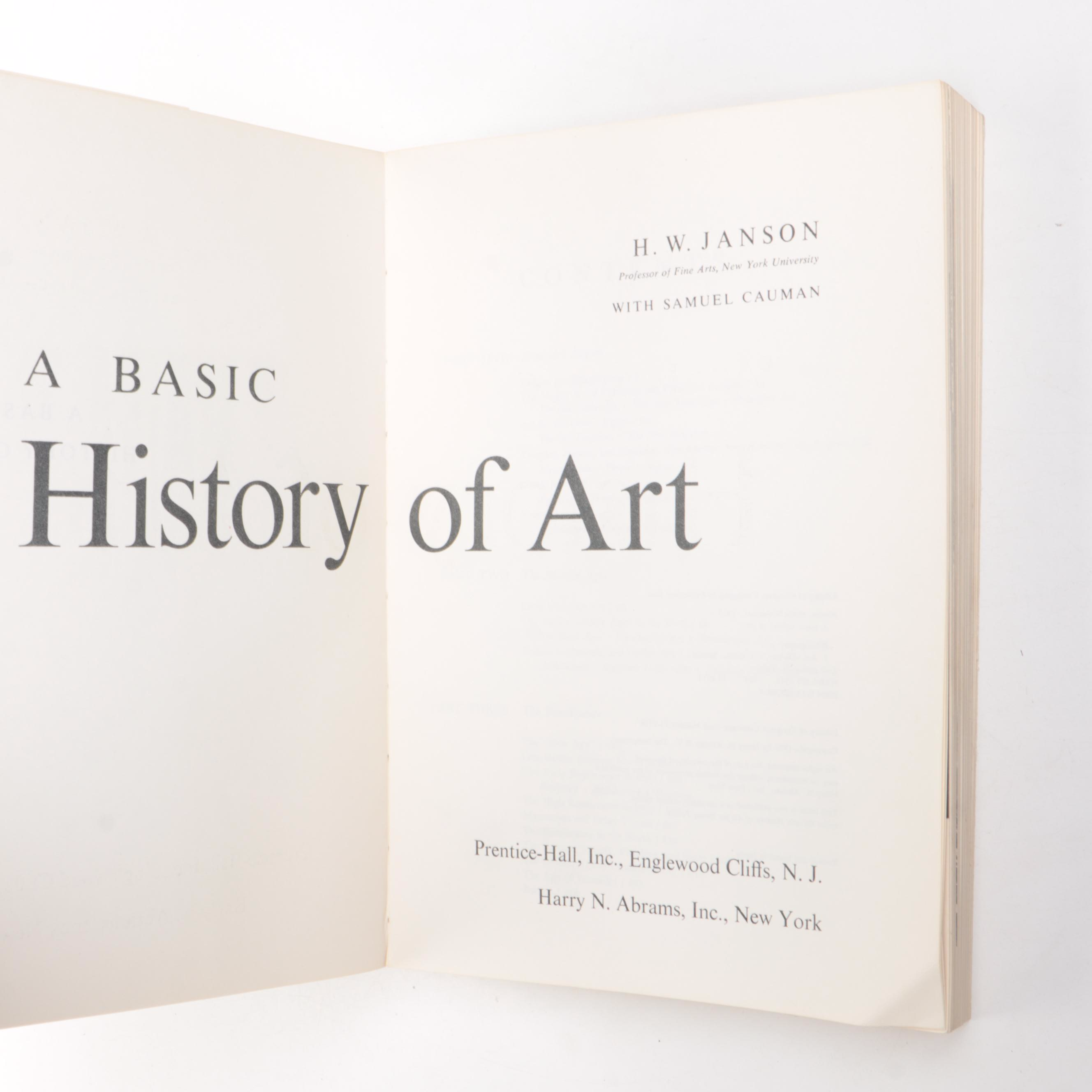 "History of Art," "History of Modern Art," and More Art History Books