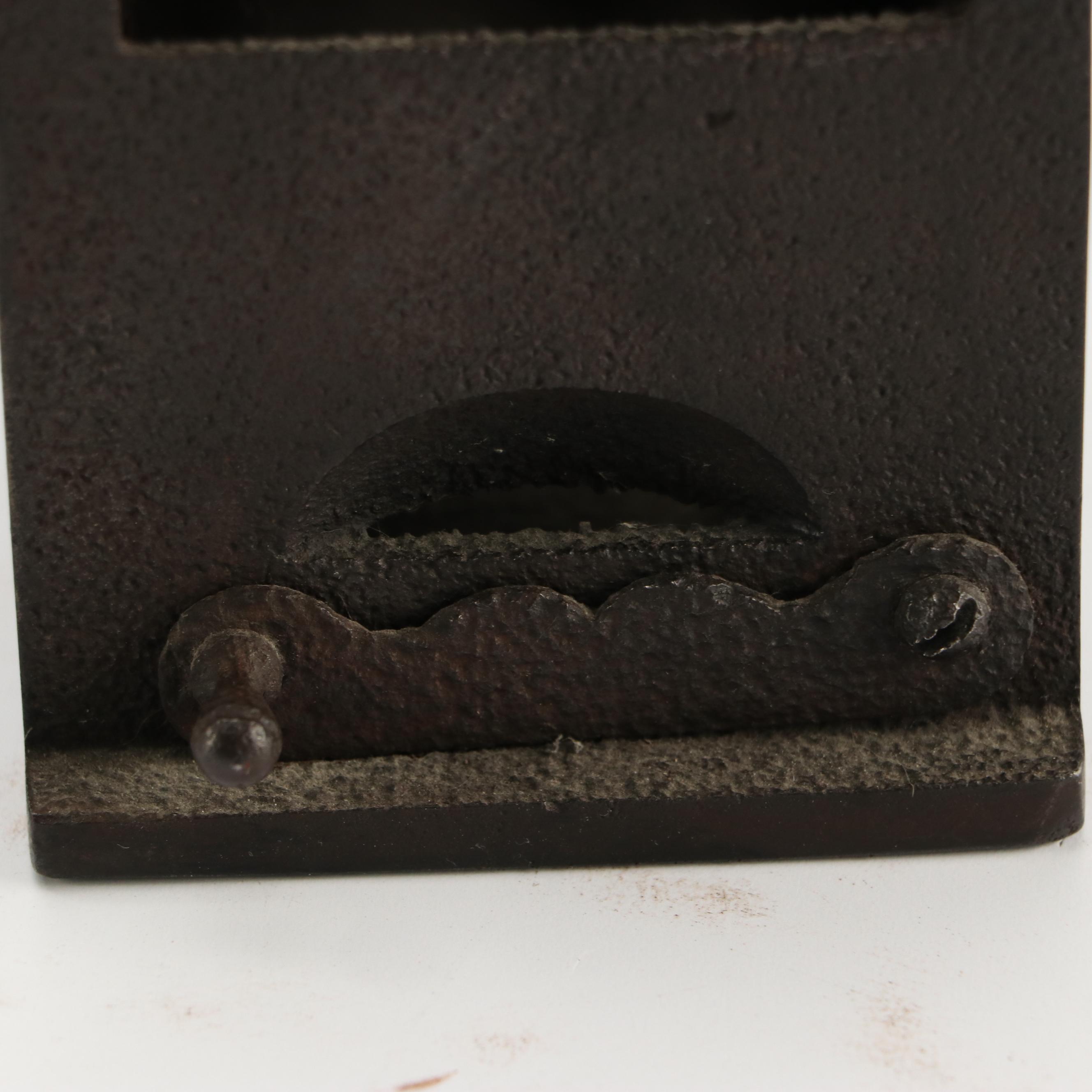 Antique Sad Irons with Wooden Handles