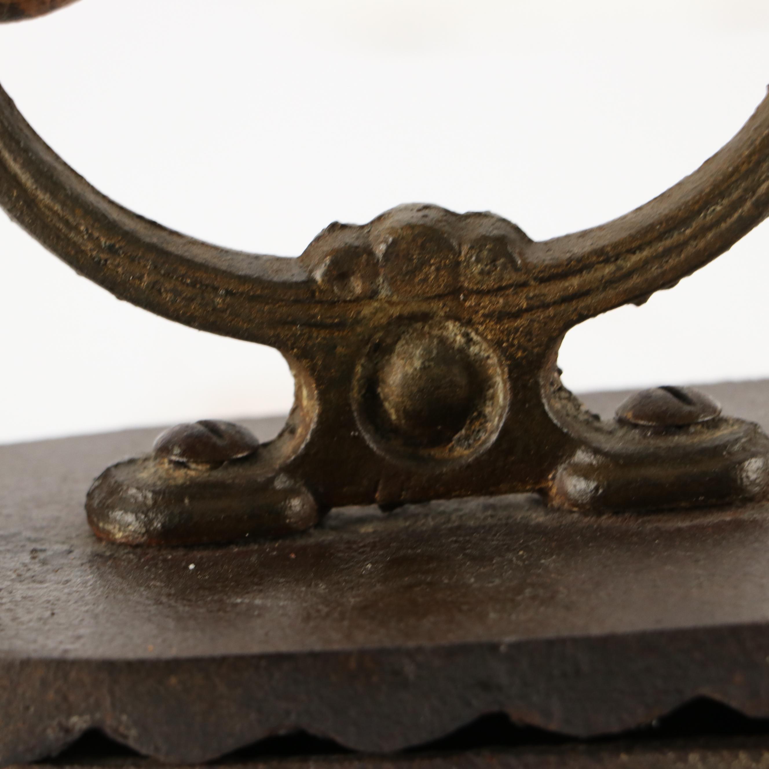 Antique Sad Irons with Wooden Handles