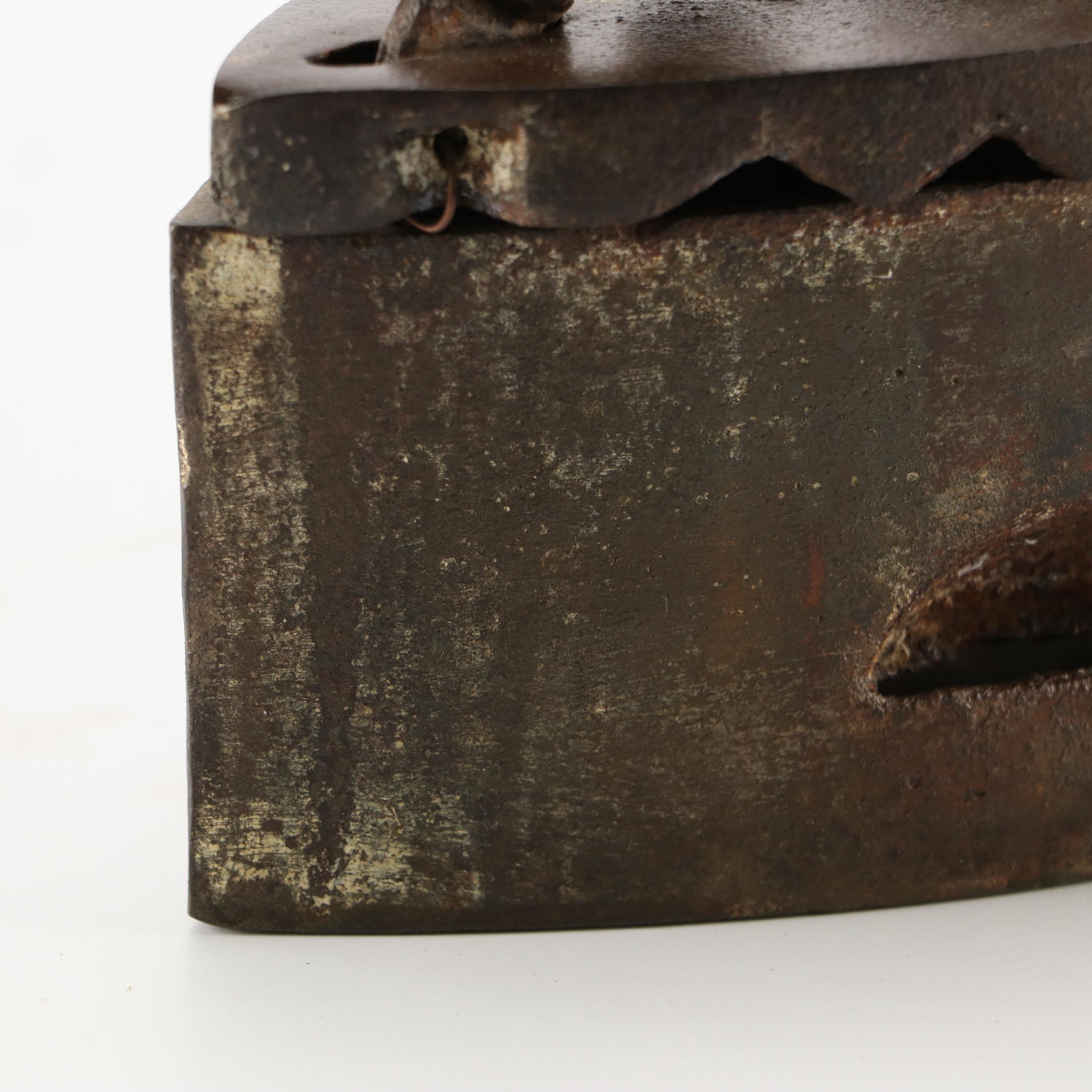 Antique Sad Irons with Wooden Handles