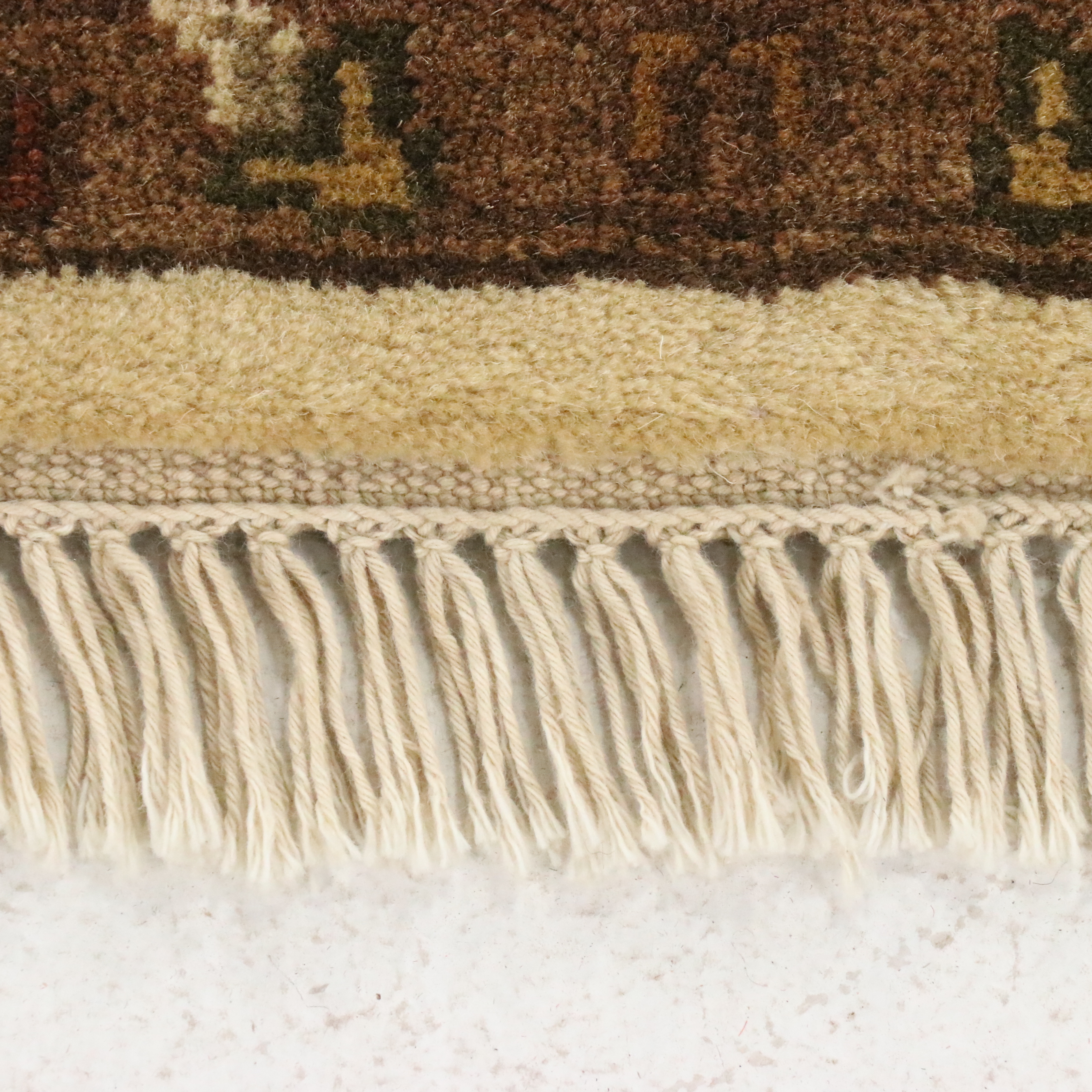 4' x 6'3 Hand-Knotted Indian Agra Area Rug