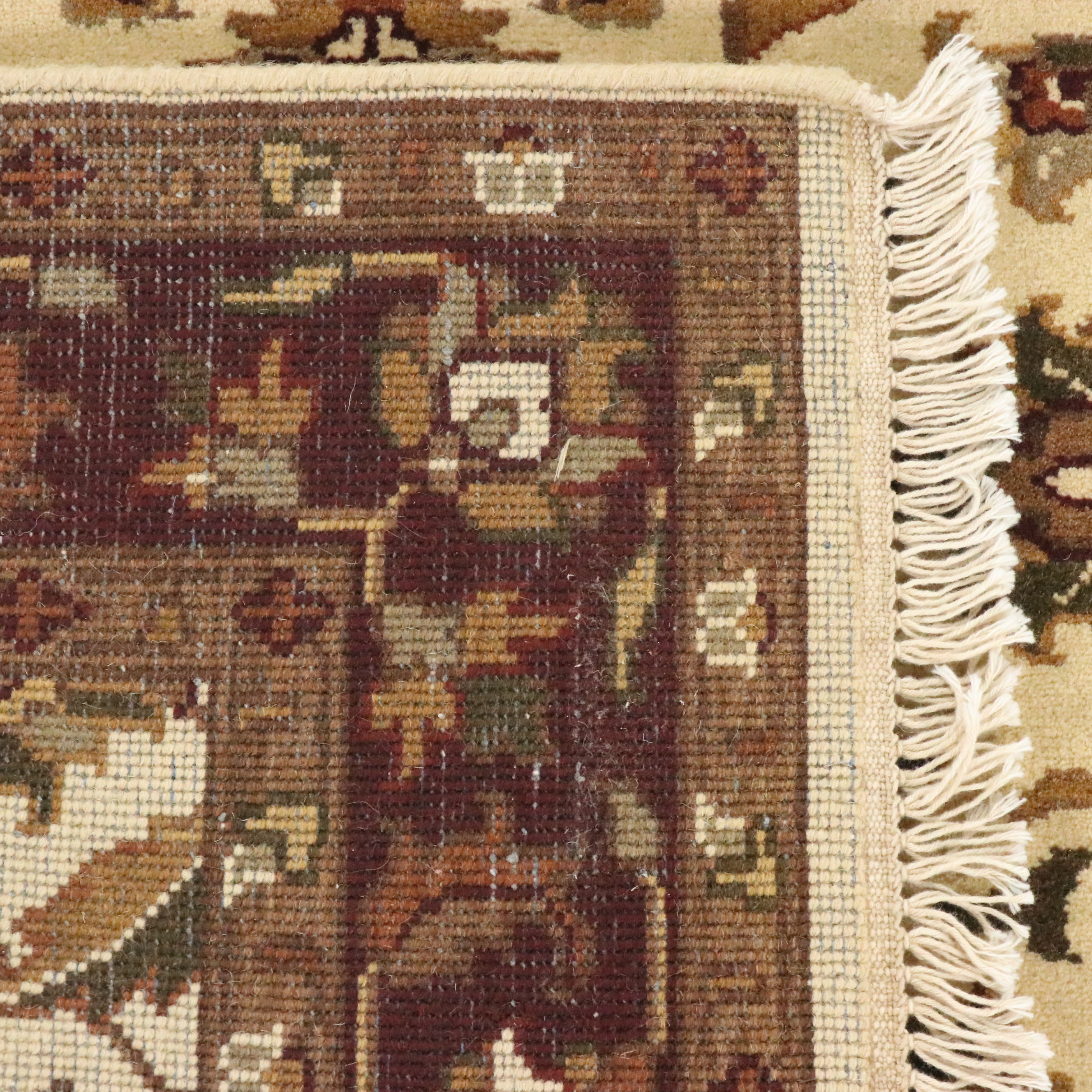 4' x 6'3 Hand-Knotted Indian Agra Area Rug