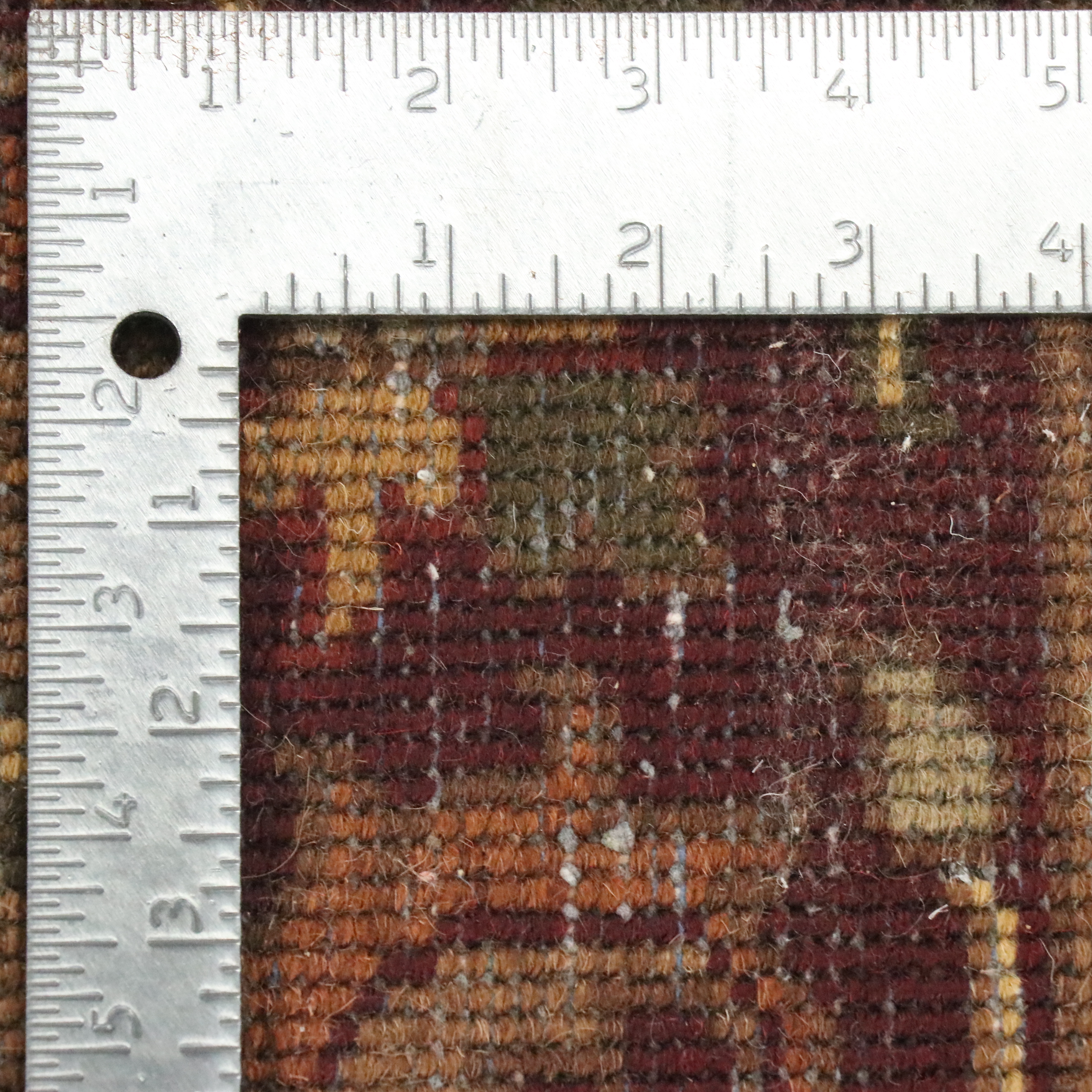 4' x 6'3 Hand-Knotted Indian Agra Area Rug