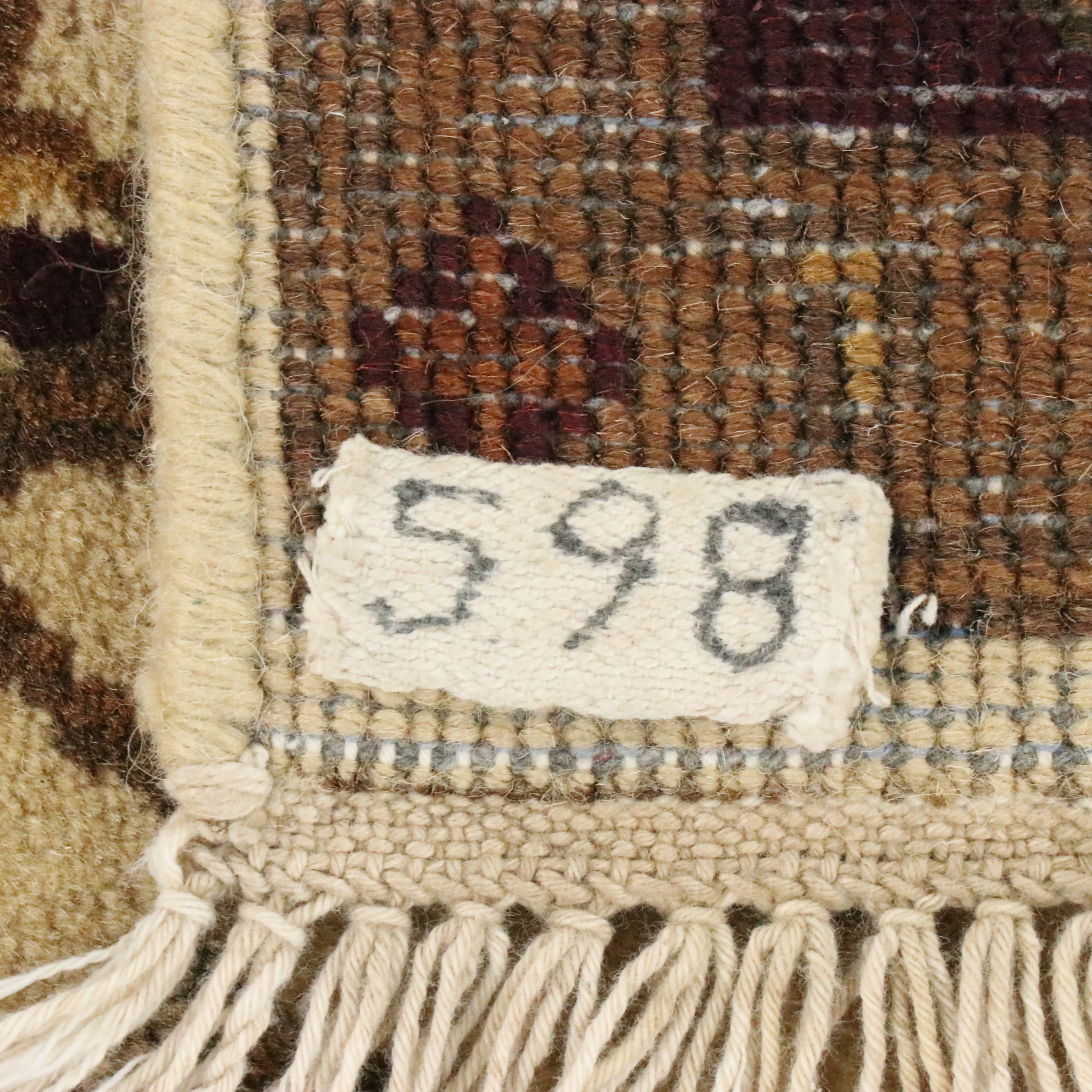 4' x 6'3 Hand-Knotted Indian Agra Area Rug