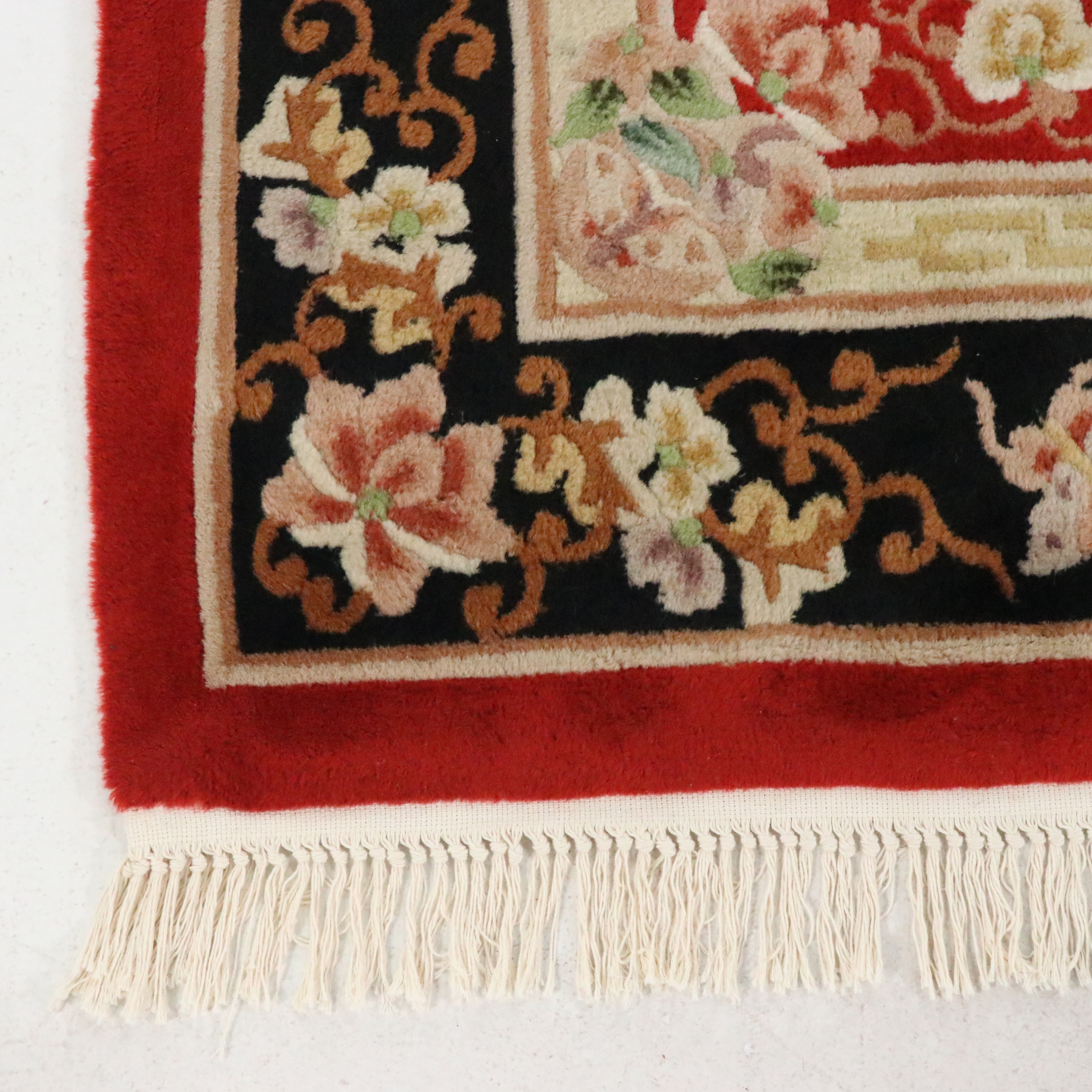 5'7 x 8'9 Hand-Tufted and Carved Chinese Peking Style Area Rug