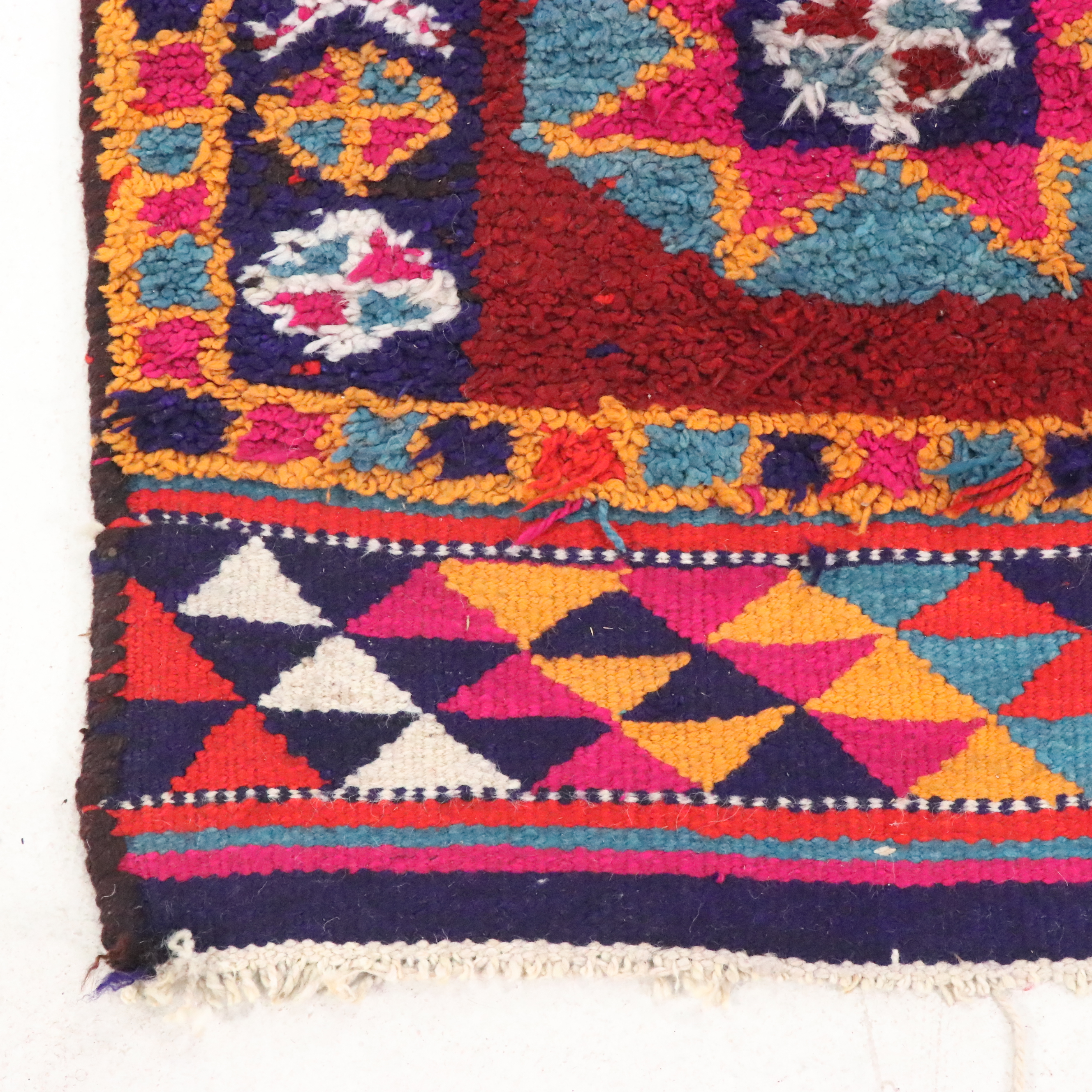 2'10 x 10' Hand-Knotted Moroccan Berber Carpet Runner Long Rug