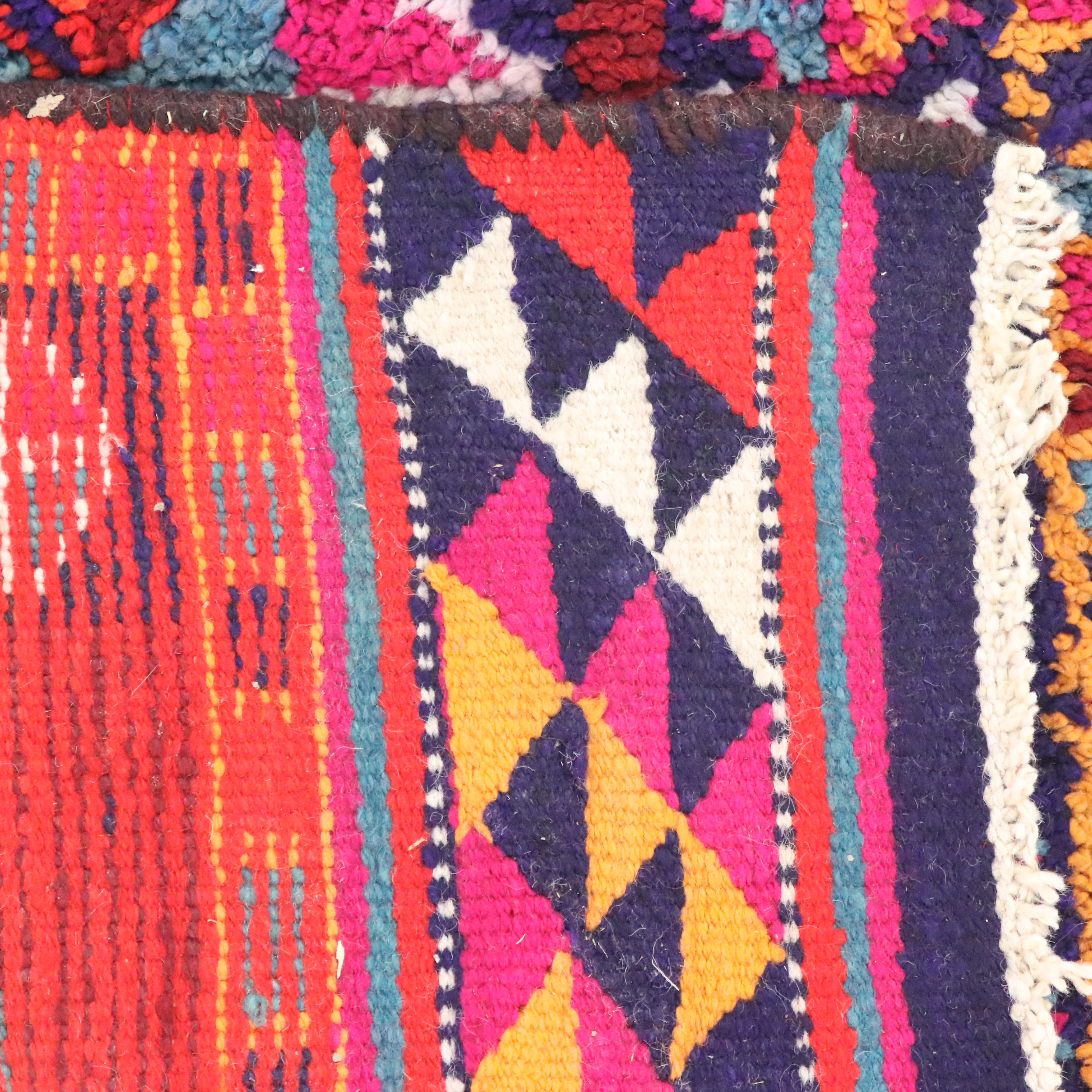 2'10 x 10' Hand-Knotted Moroccan Berber Carpet Runner Long Rug