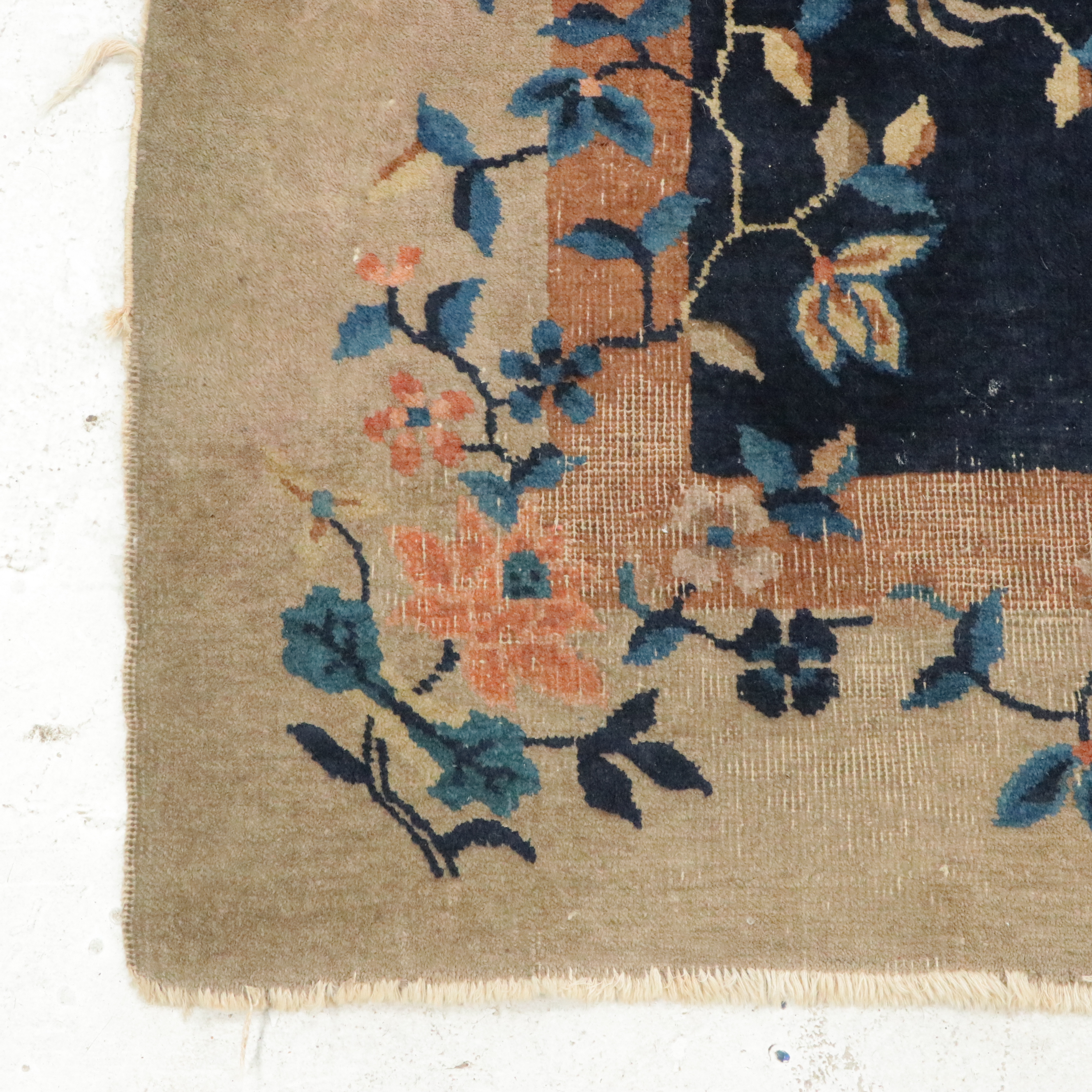 9'4 x 14'6 Hand-Knotted Nepali-Chinese Art Nichols Style Room Sized Rug