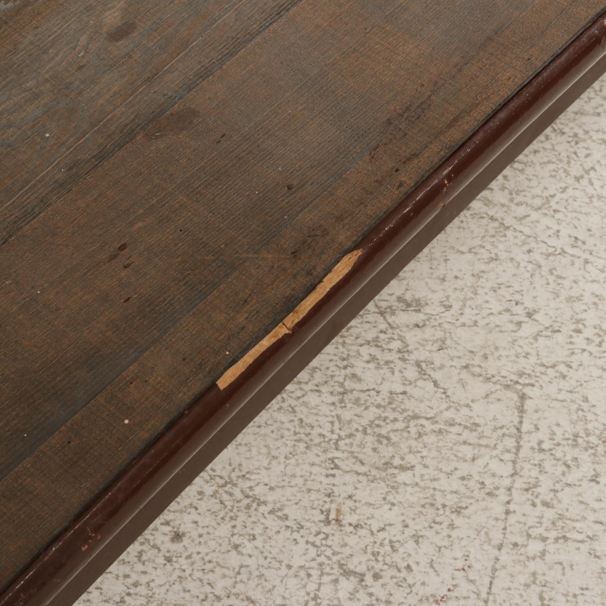 Painted Wood Church Pew, Mid to Late 20th Century