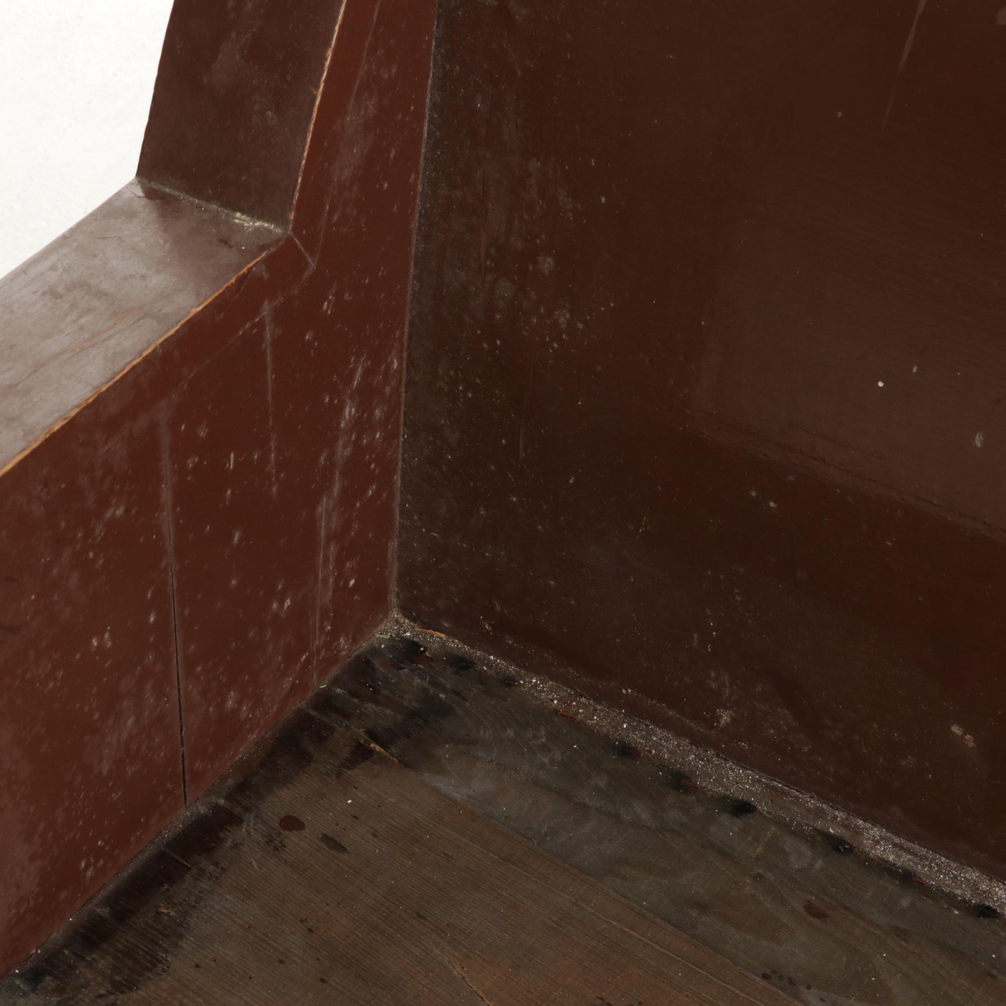 Painted Wood Church Pew, Mid to Late 20th Century