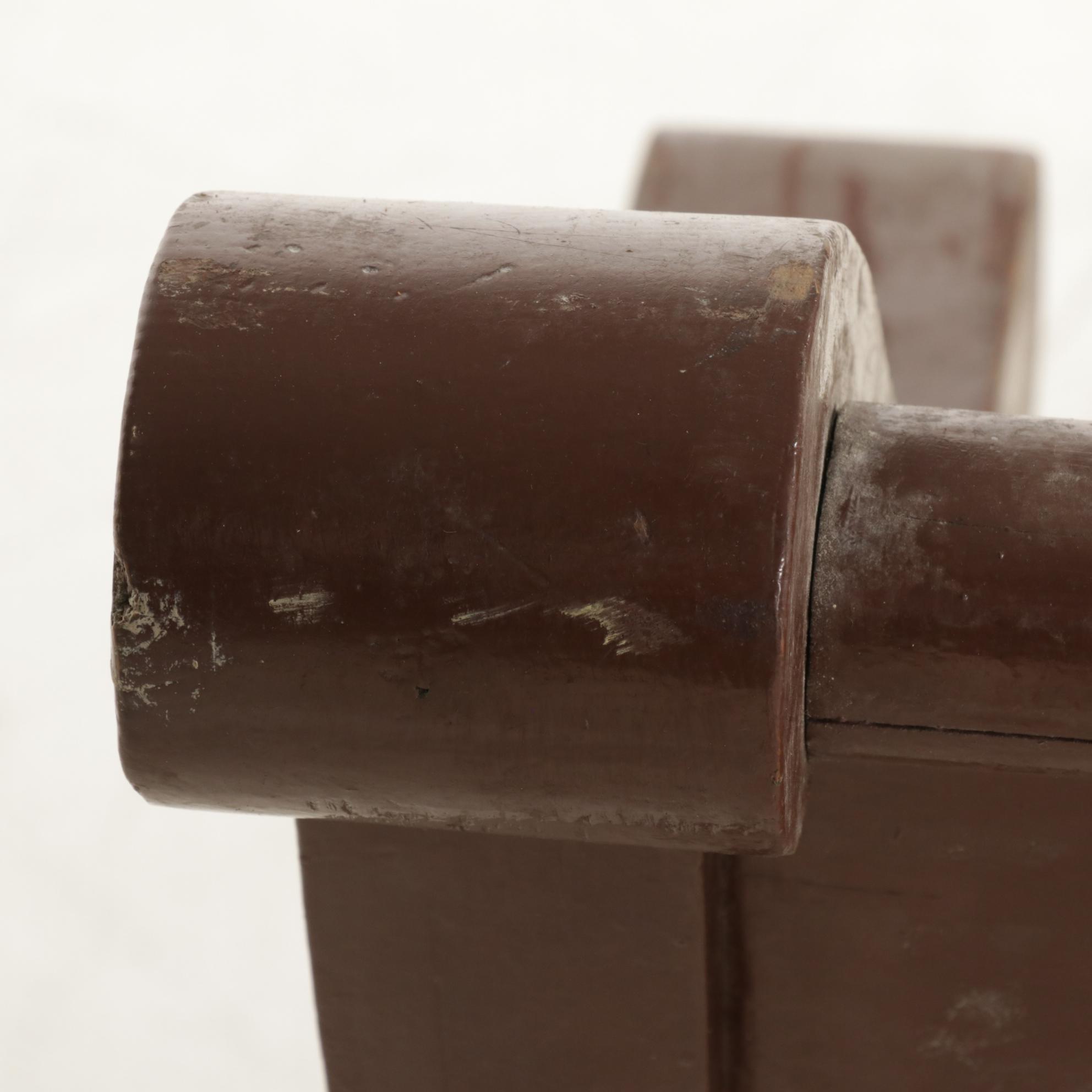 Painted Wood Church Pew, Mid to Late 20th Century