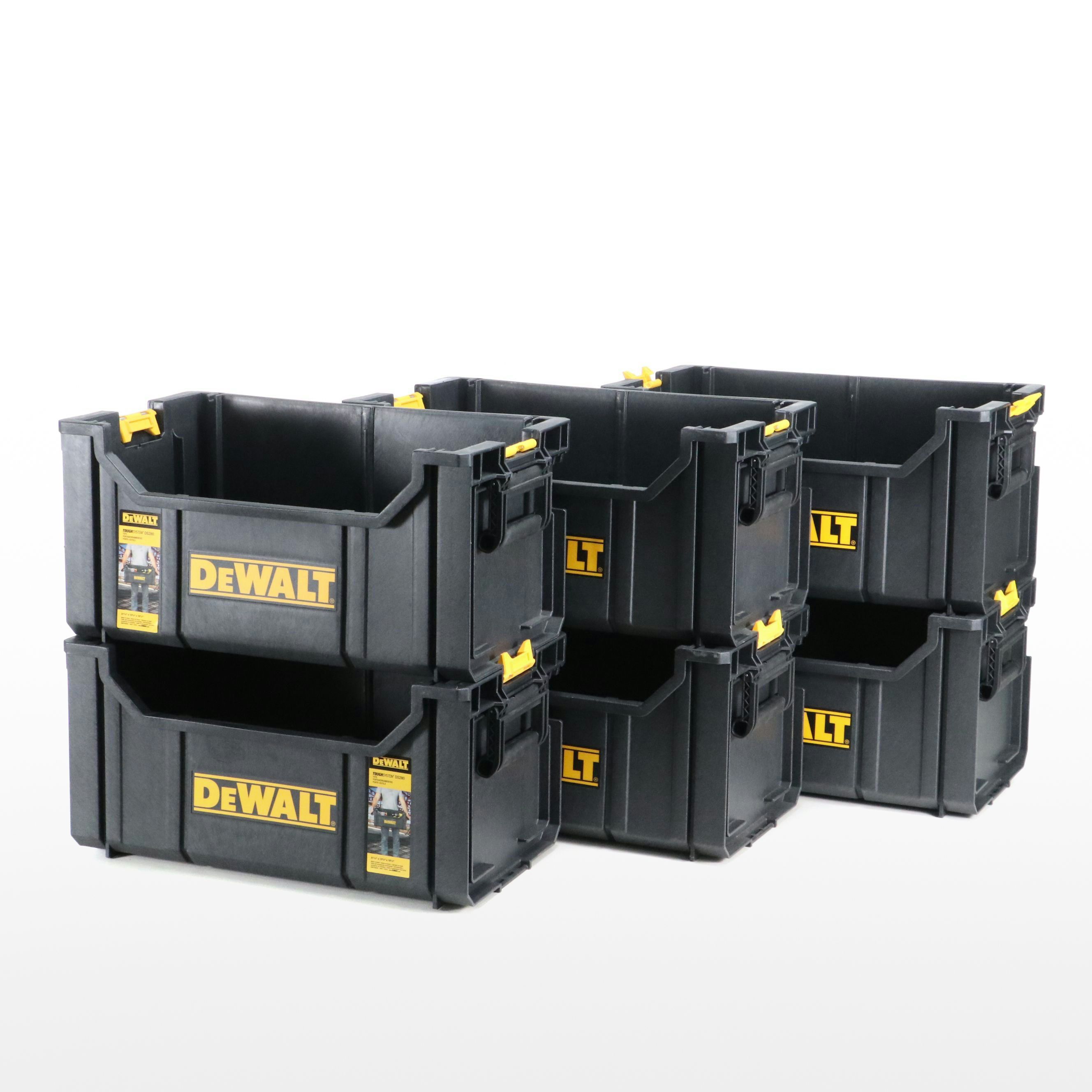 DeWalt "ToughSystem" DS280 Stacking Plastic Tool Storage Bins