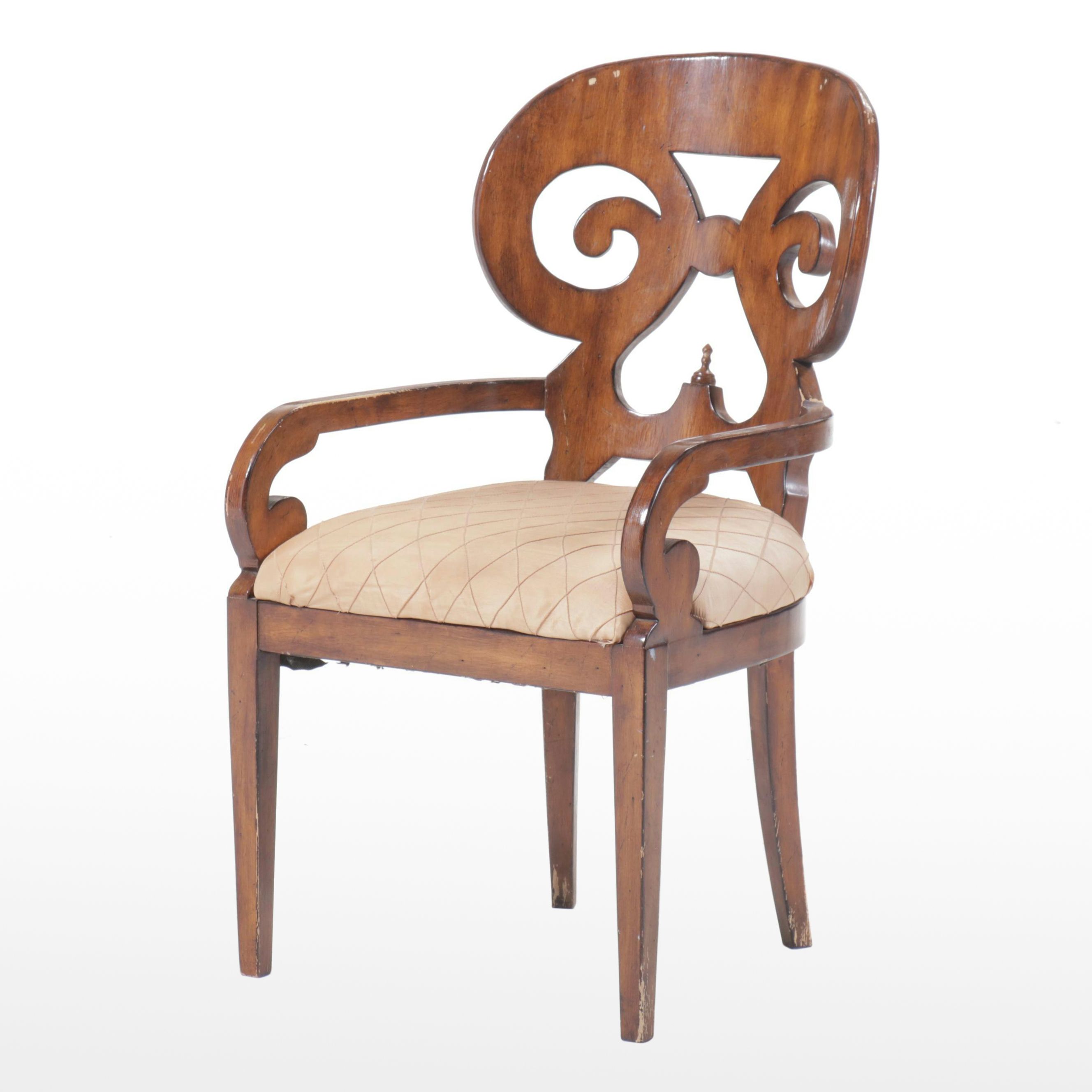 Classical Style Mahogany Armchair, 20th Century