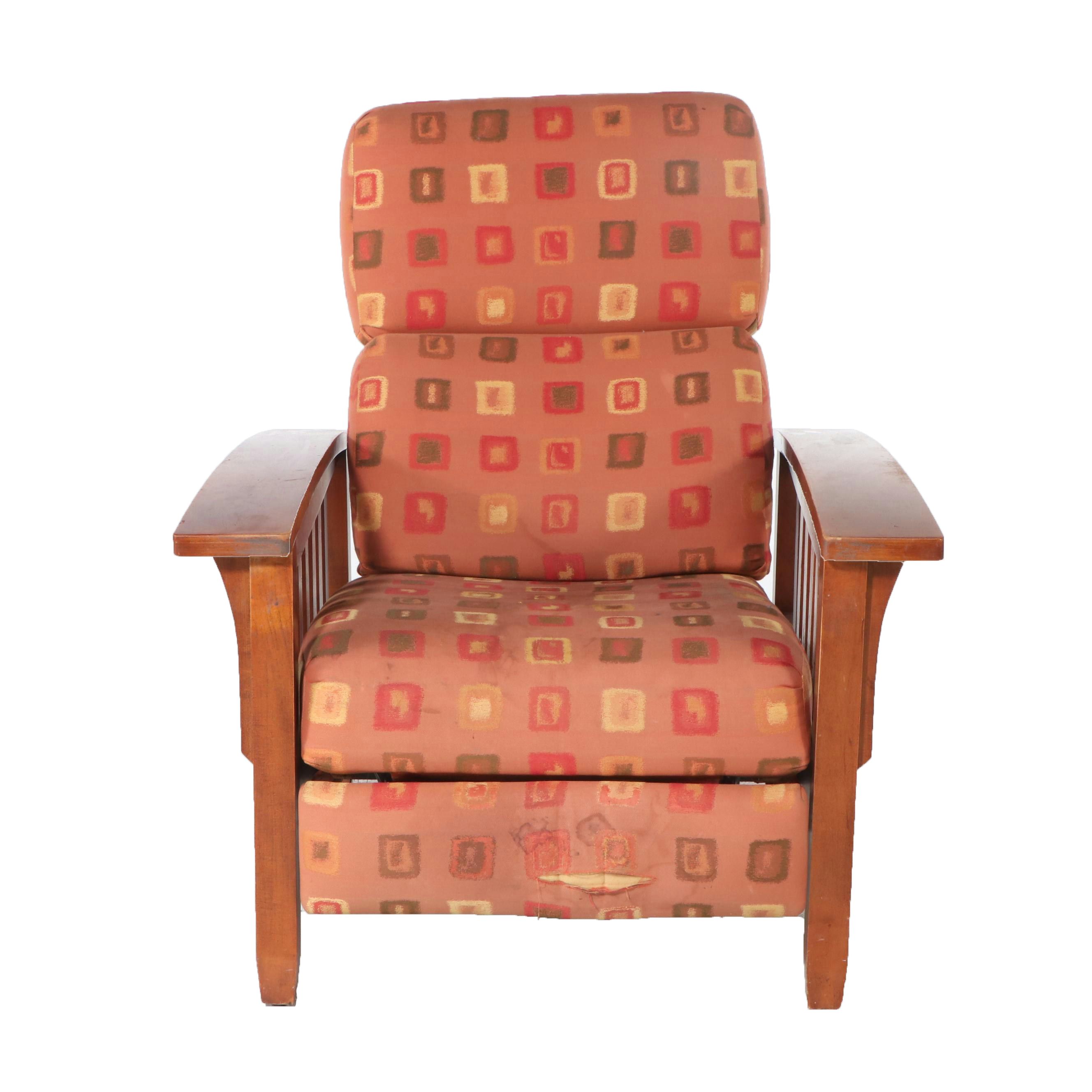 Mission Style Walnut Recliner