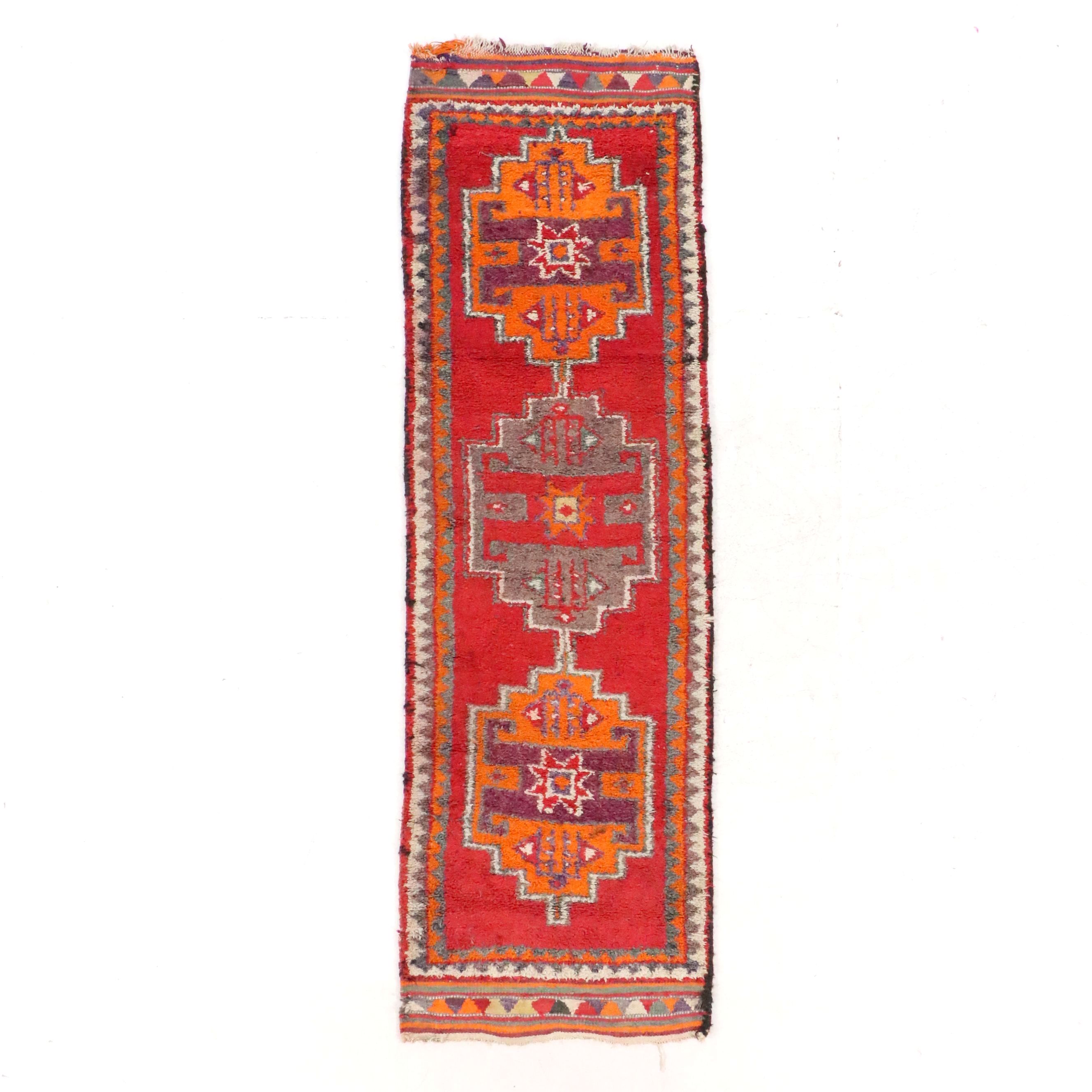 3'2 x 10'5 Hand-Knotted Moroccan Berber Long Rug