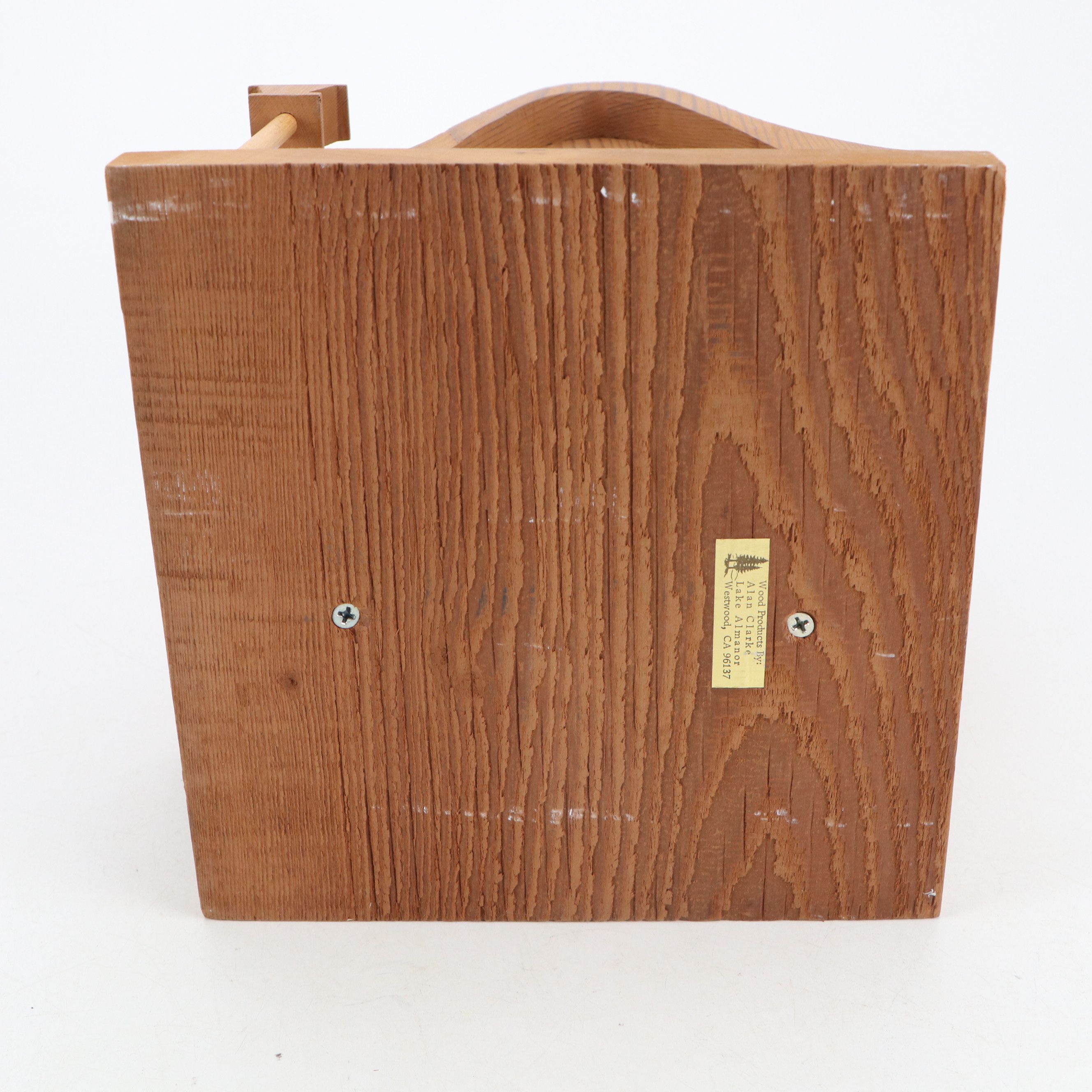 Alan Clark Handmade Wood Birdhouse with Summit Crows and Hummingbird Feeder