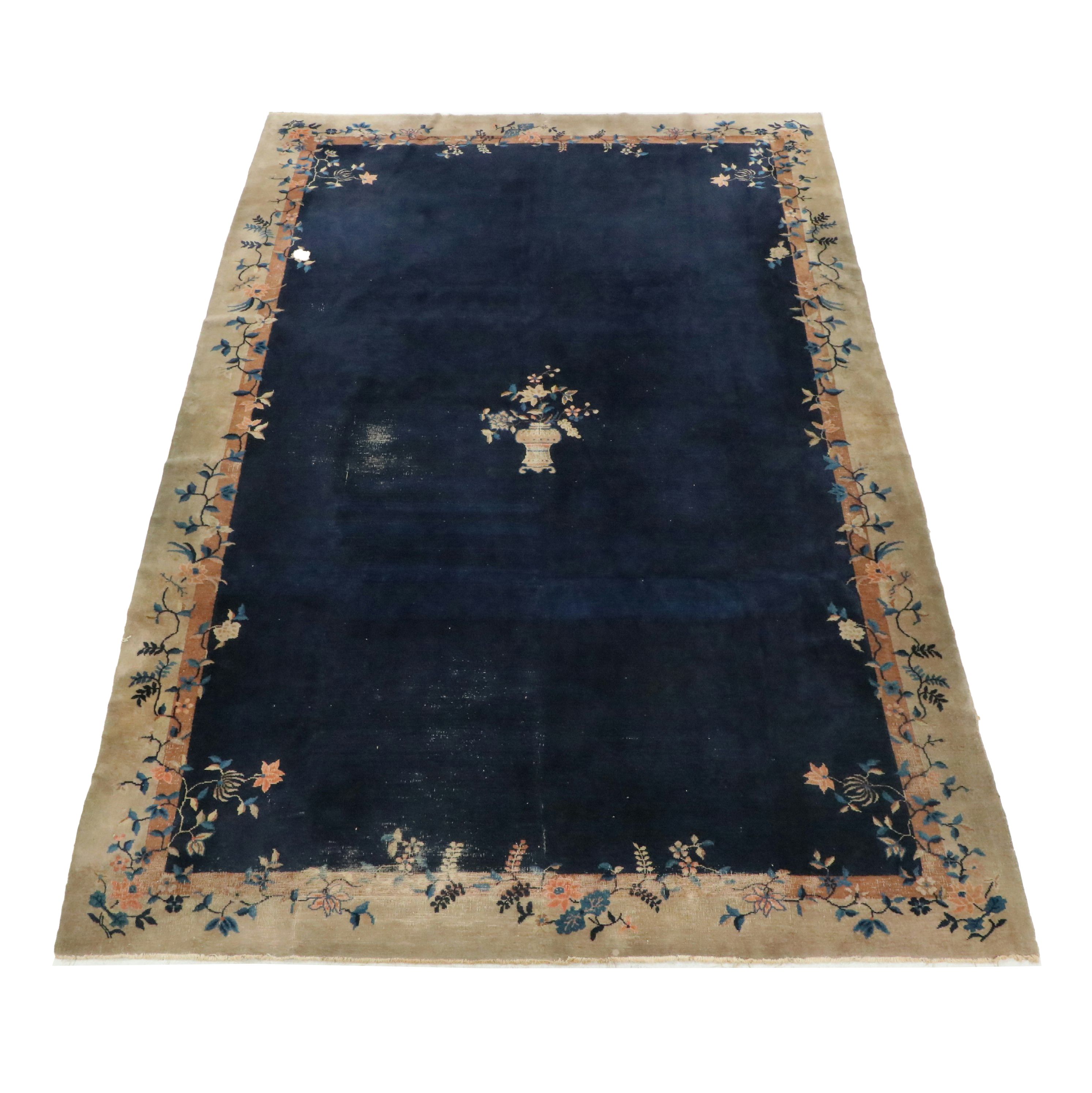 9'4 x 14'6 Hand-Knotted Nepali-Chinese Art Nichols Style Room Sized Rug