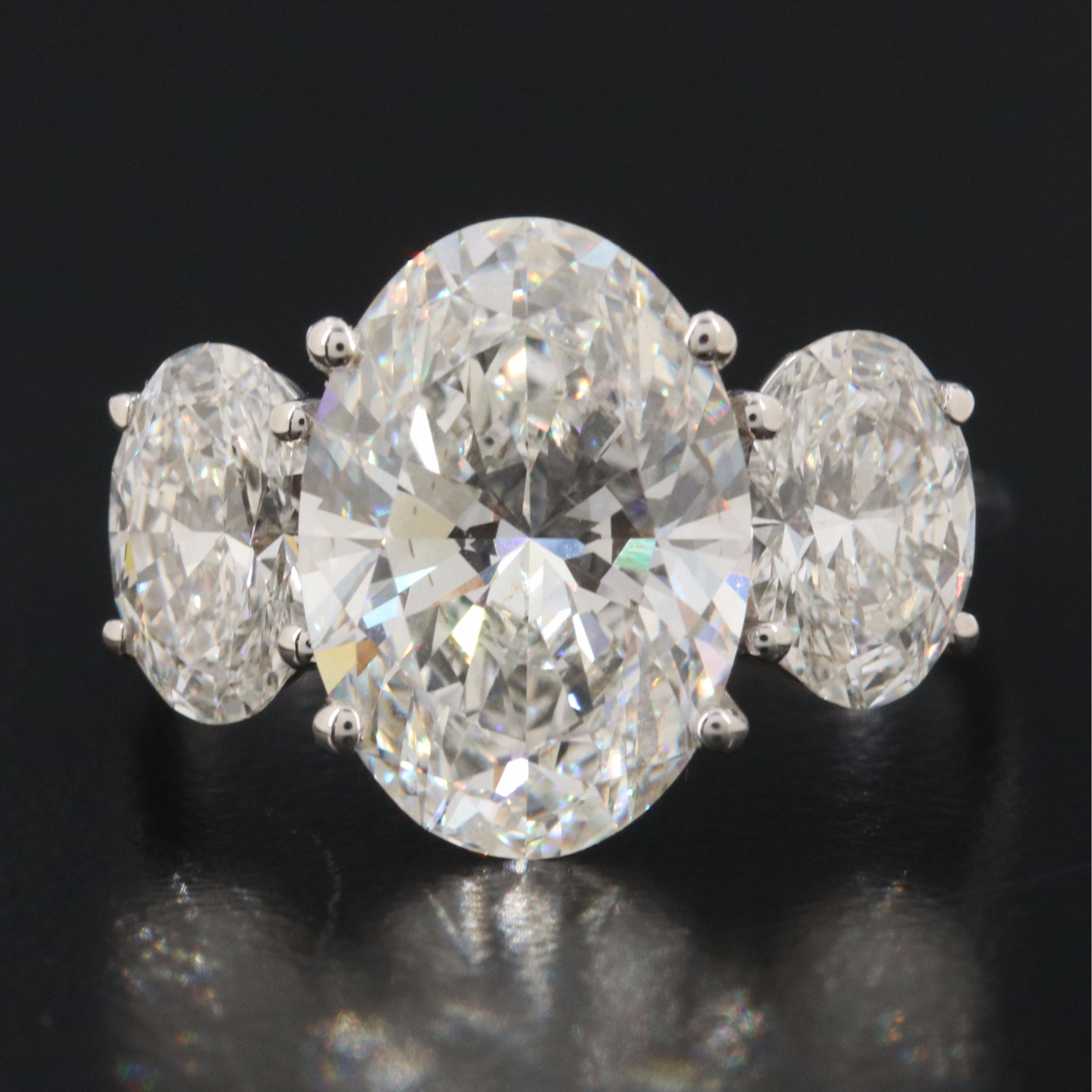 18K 7.12 Lab Grown Diamond Ring with Physical and Digital IGI Reports