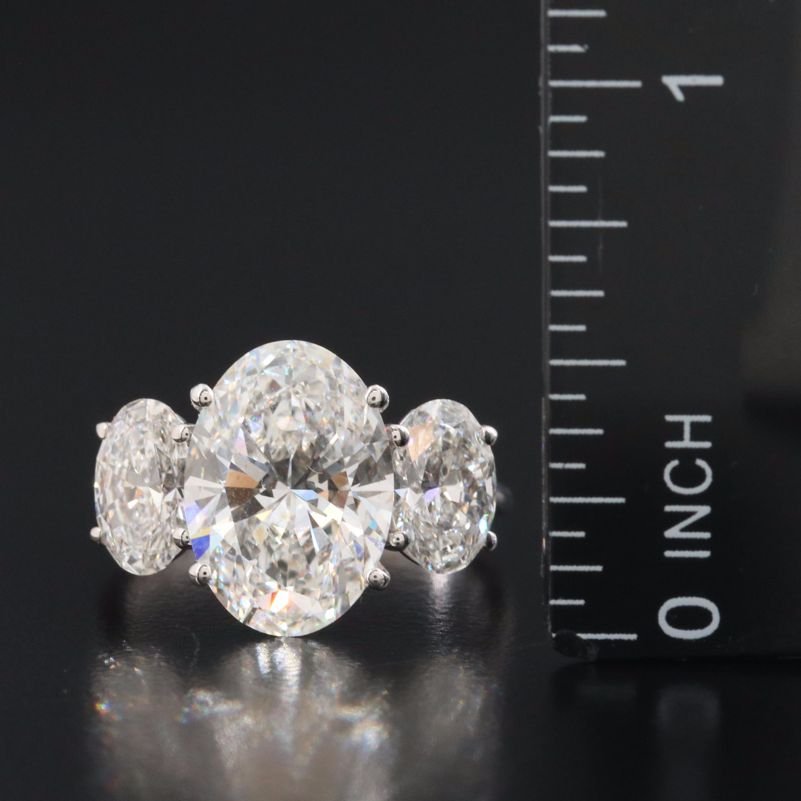 18K 7.12 Lab Grown Diamond Ring with Physical and Digital IGI Reports