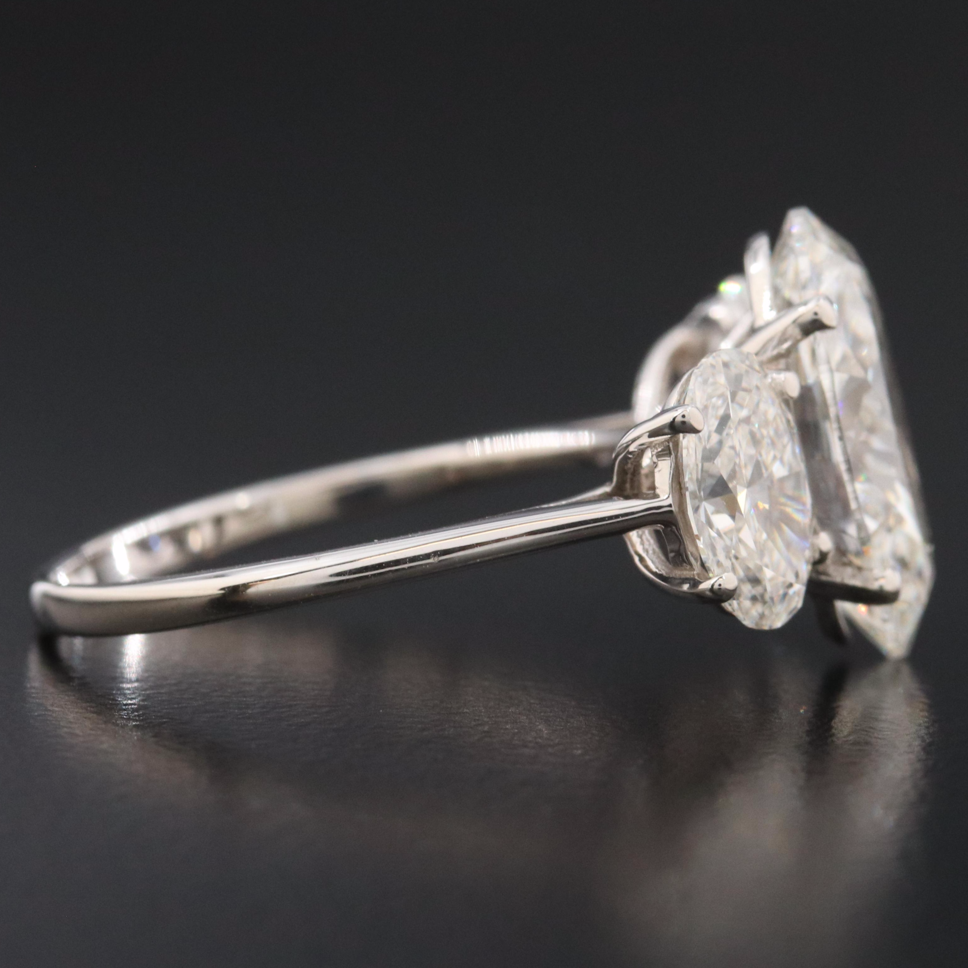 18K 7.12 Lab Grown Diamond Ring with Physical and Digital IGI Reports