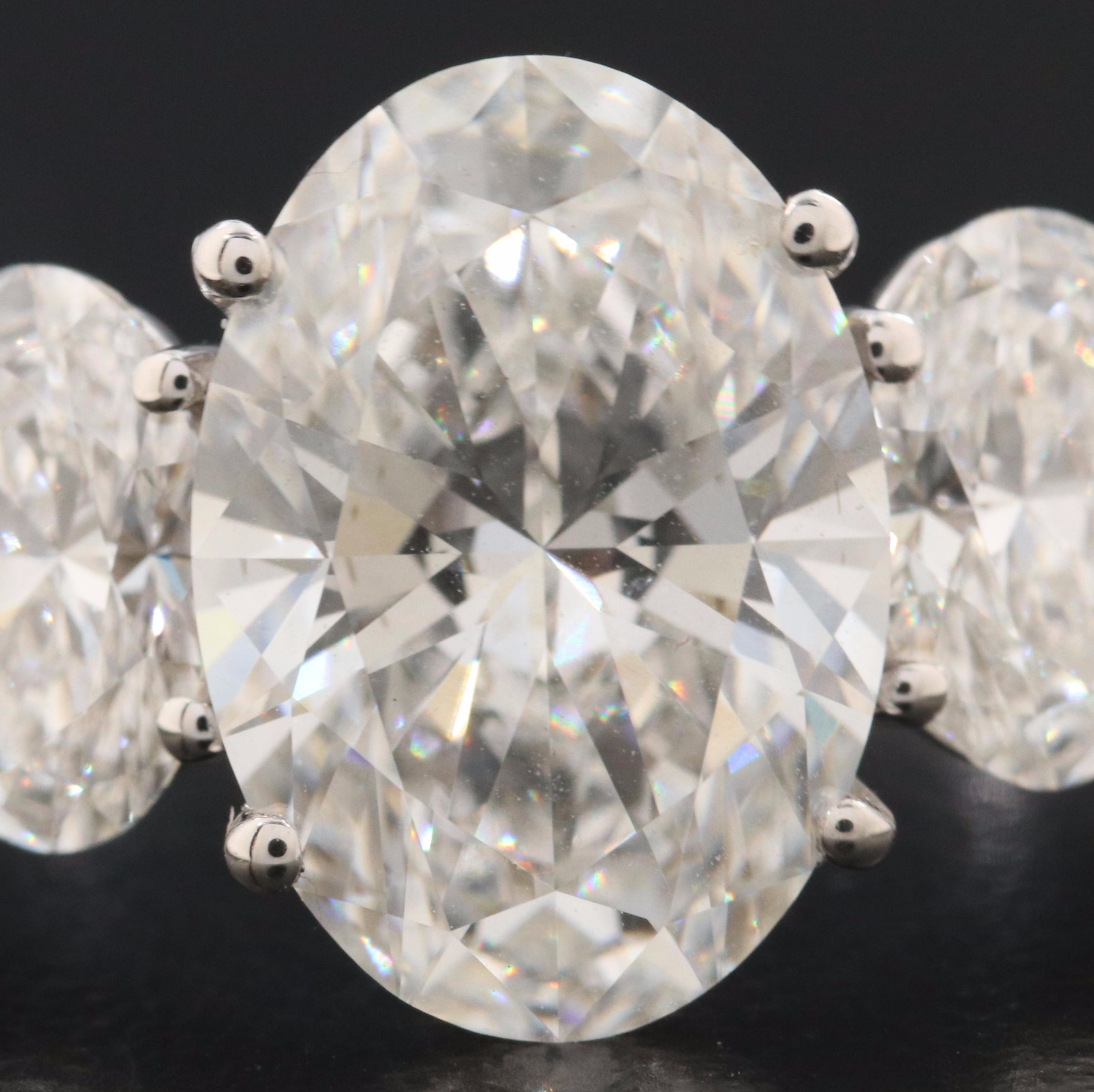 18K 7.12 Lab Grown Diamond Ring with Physical and Digital IGI Reports