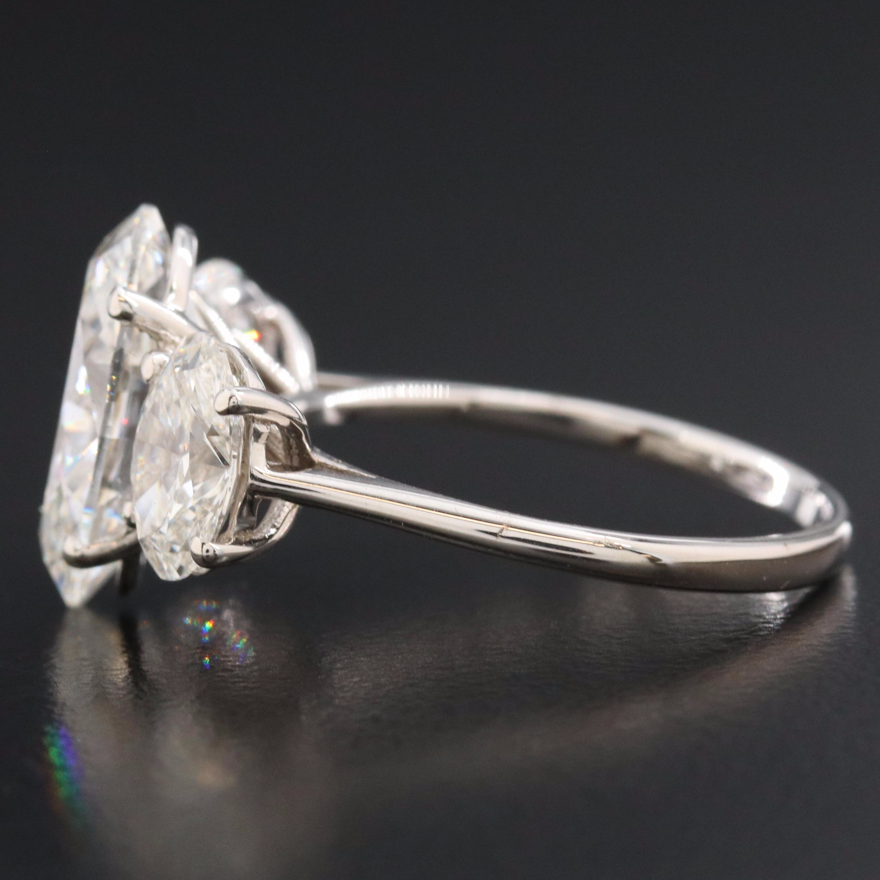 18K 7.12 Lab Grown Diamond Ring with Physical and Digital IGI Reports