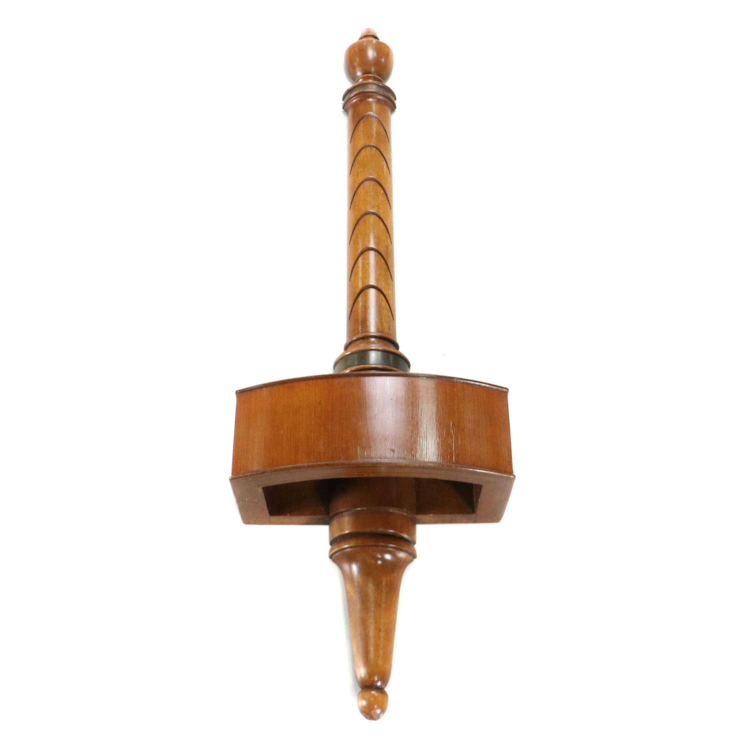 Mid Century Wooden Wall Hanging Planter