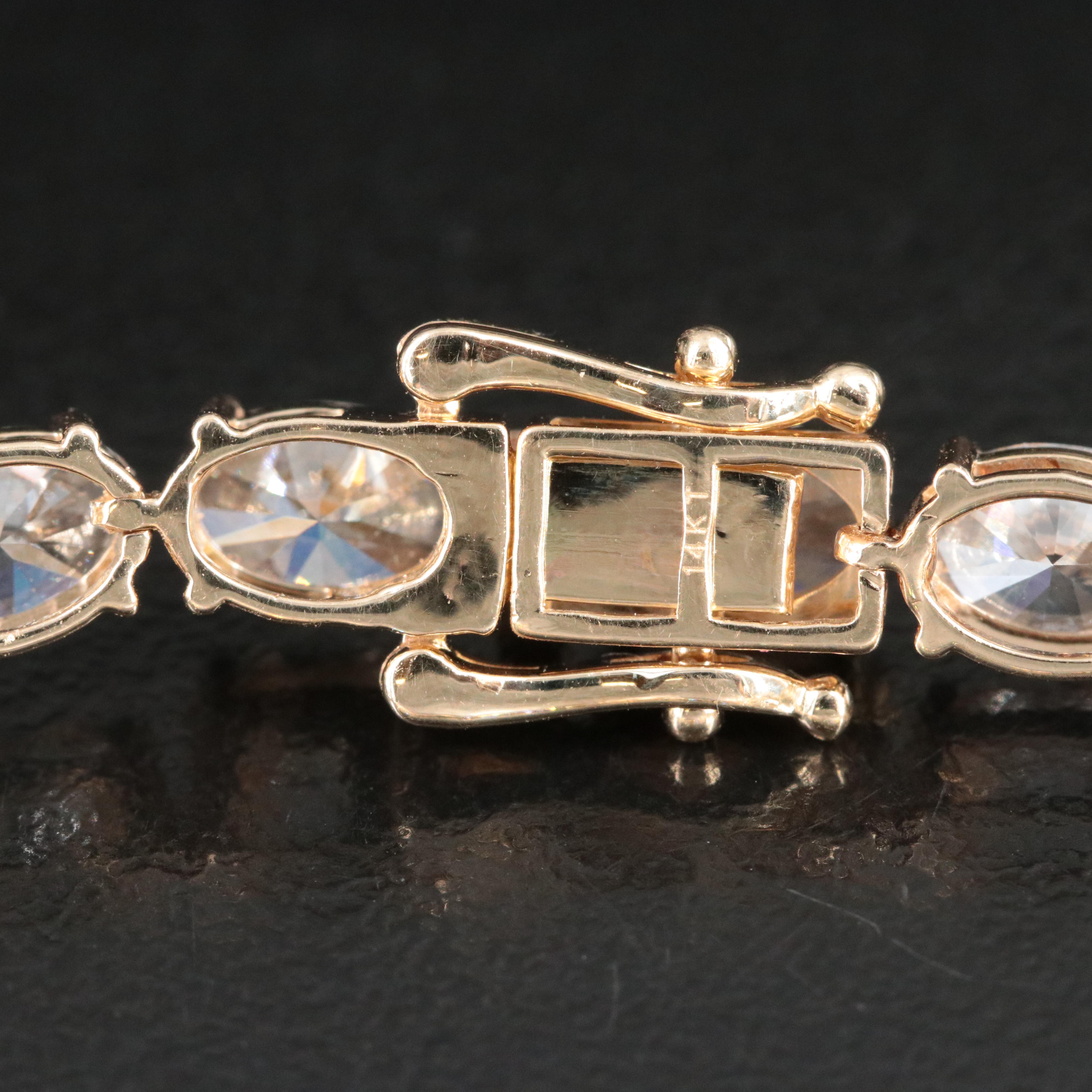 14K 13.29 CTW Lab Grown Diamond Line Bracelet